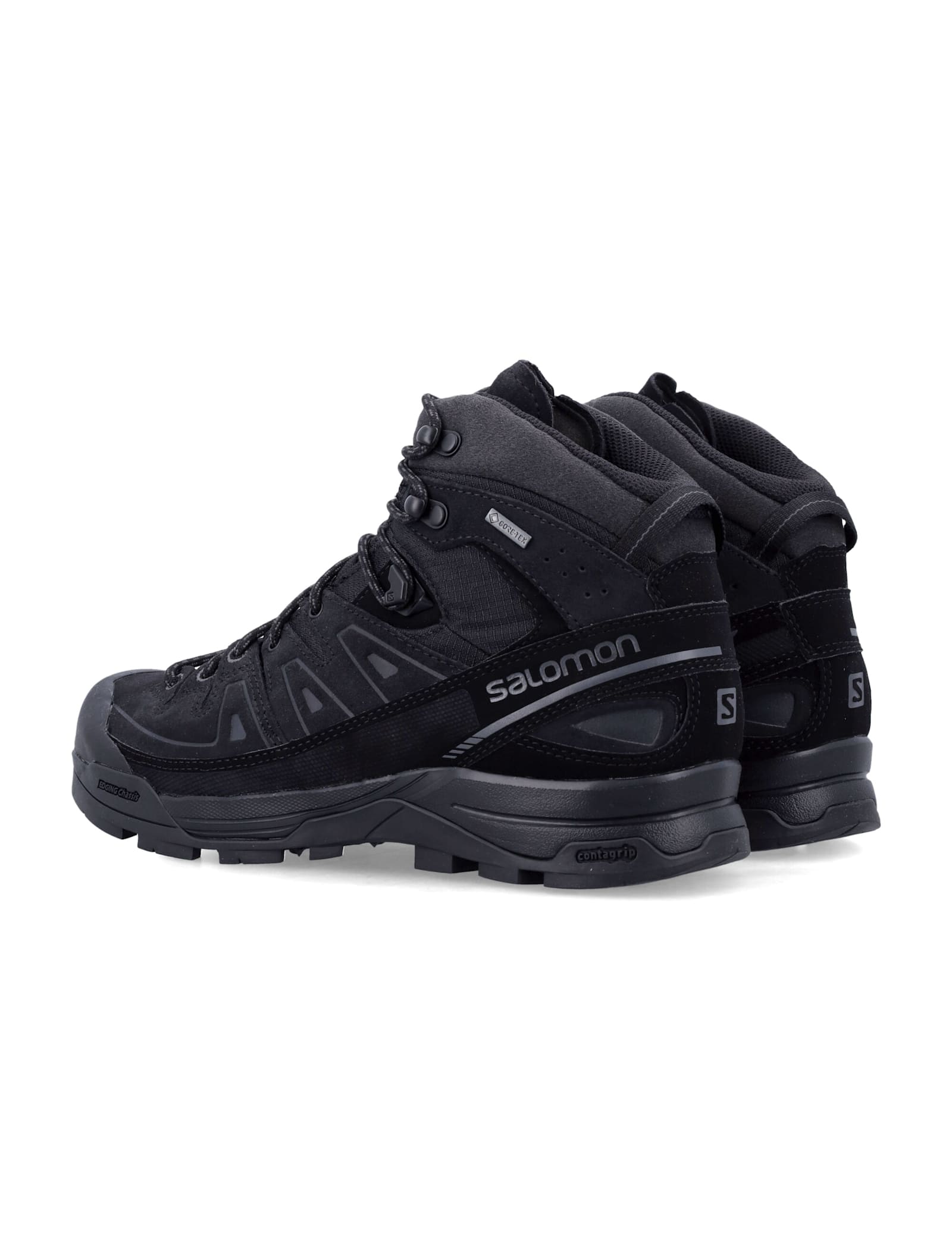 Shop Salomon X- Alp Mid Leather Gore-tex In Black