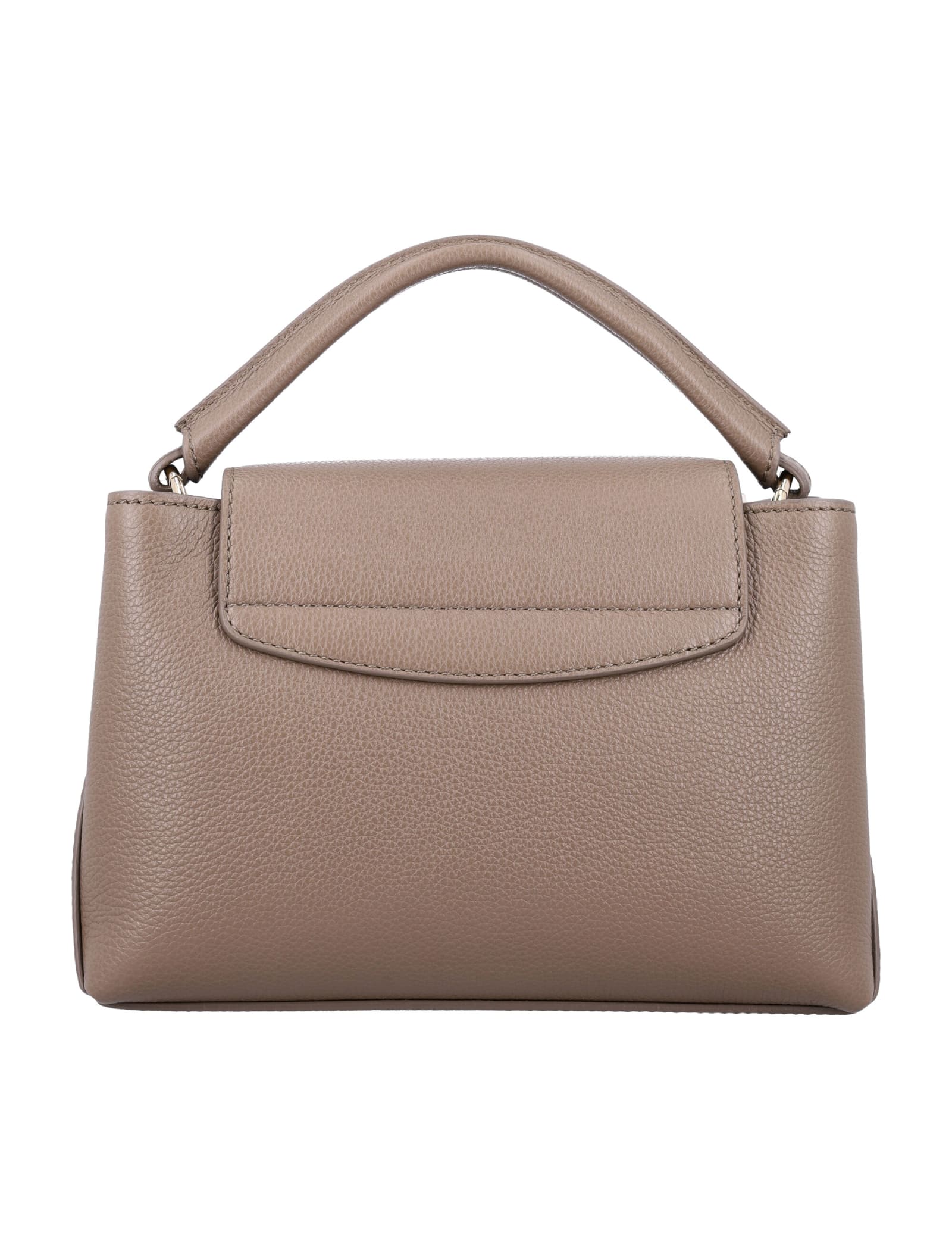 Shop Bally Layka Sm Handle Bag In Deep Sepia 23+y.gold