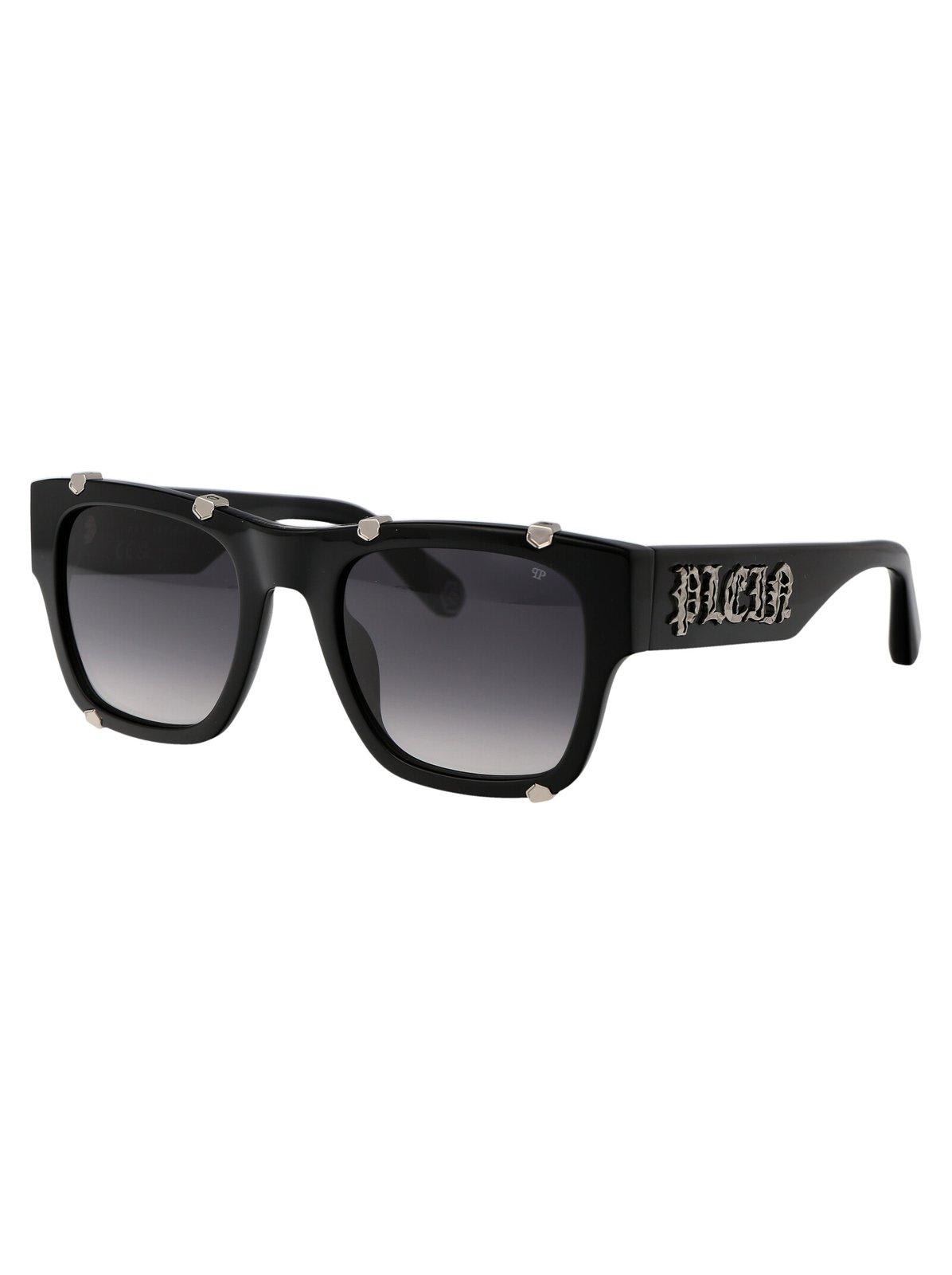 Shop Philipp Plein Square Frame Sunglasses In 0700