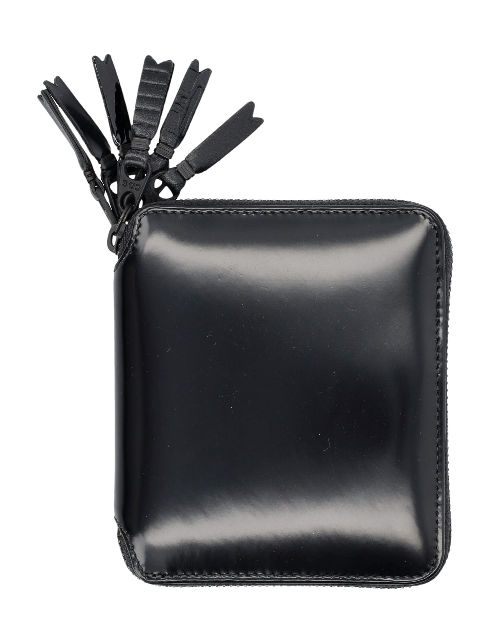 Shop Comme Des Garçons Zip Wallet In Black