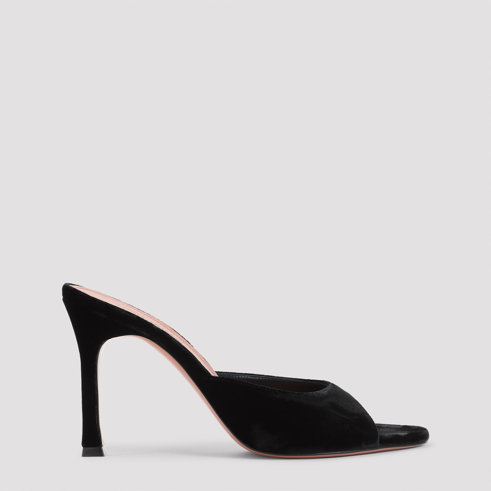 Amina Muaddi Alexa Slipper 95 In Black