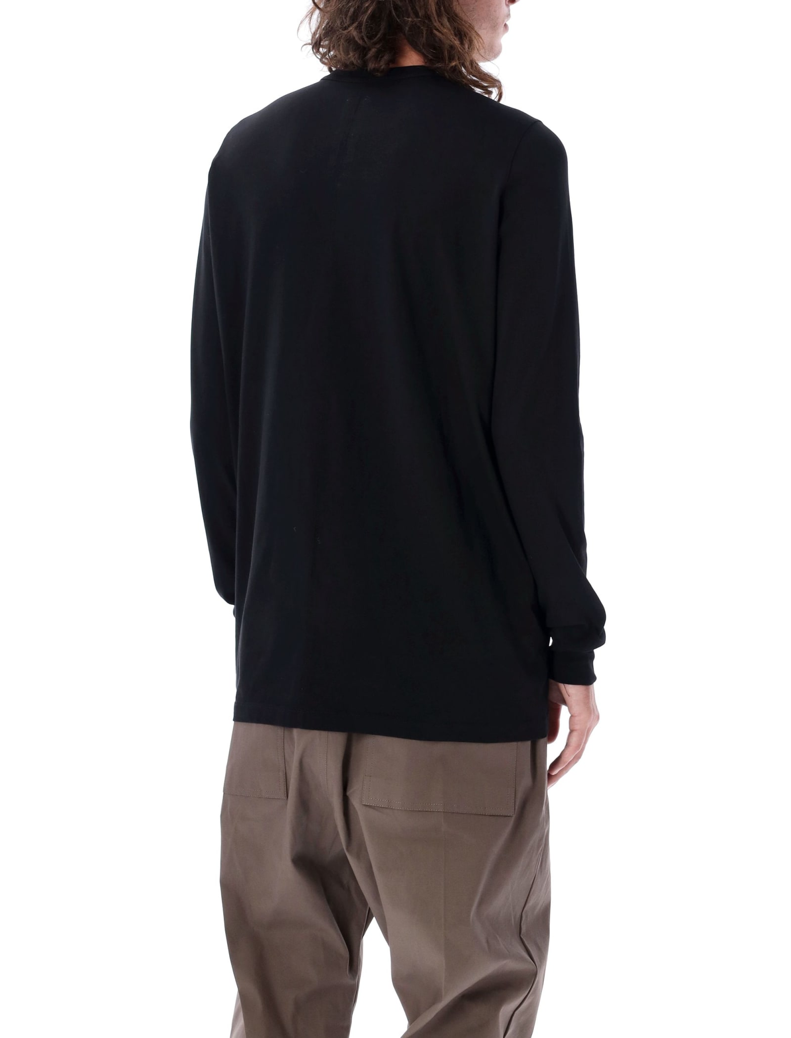 Rick Owens Level Ls Tee In Black | ModeSens