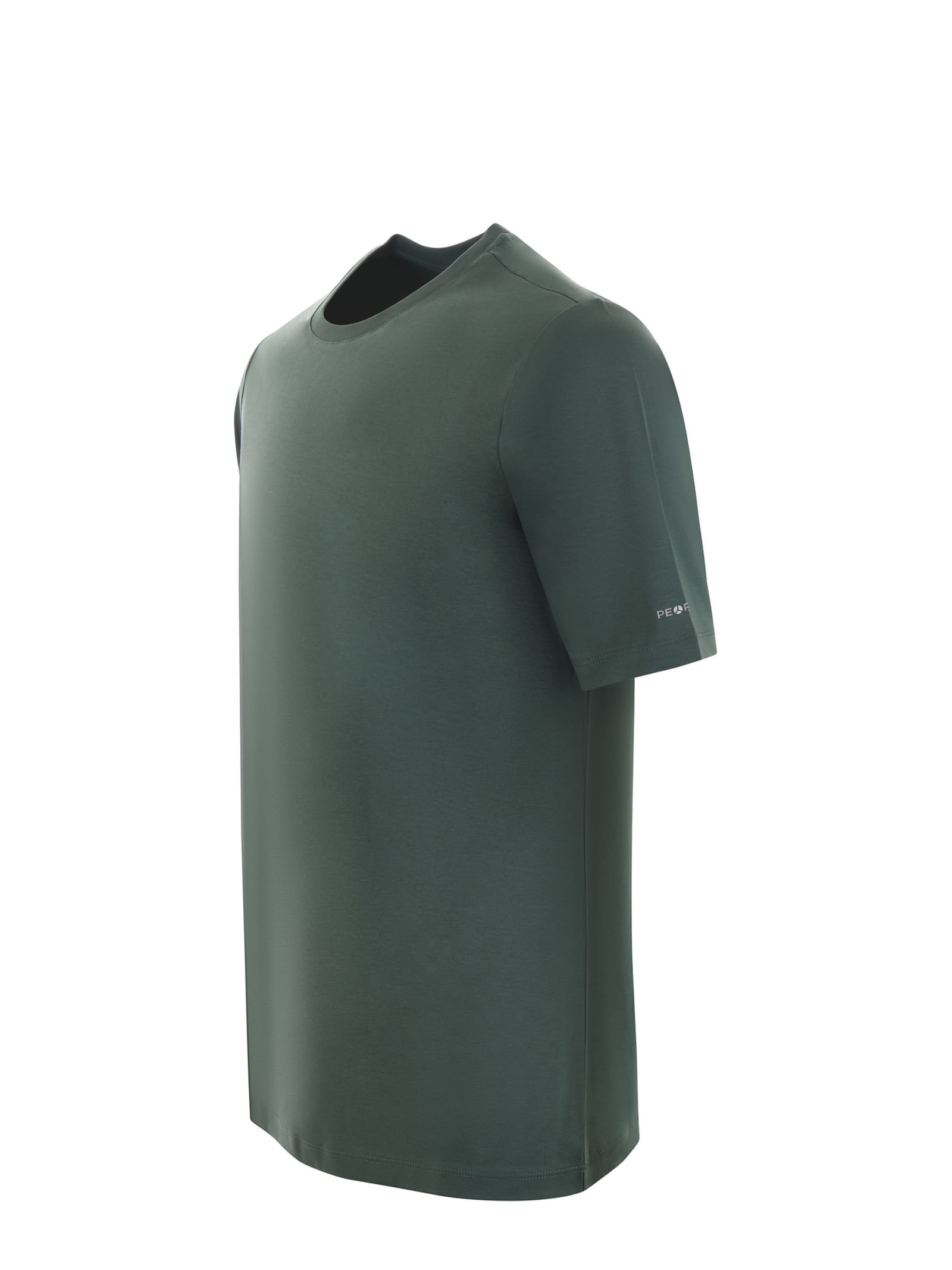 Shop People Of Shibuya Cotton T-shirt In Verde Scuro
