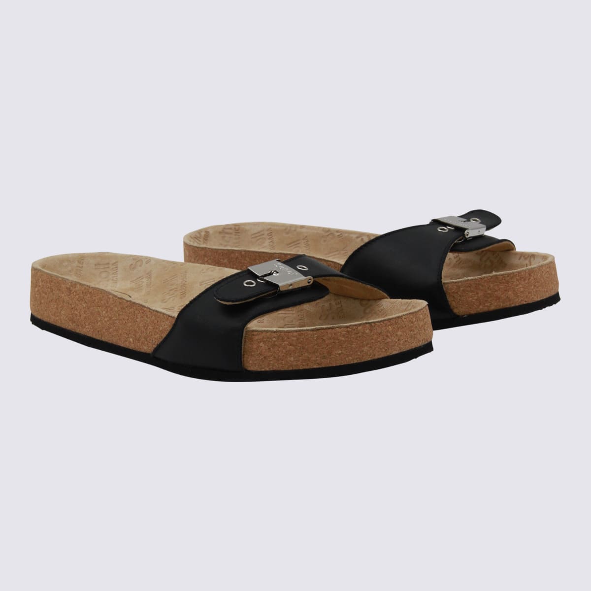 Balenciaga Scholl Collaboration Sandals Cork Sole In Multi