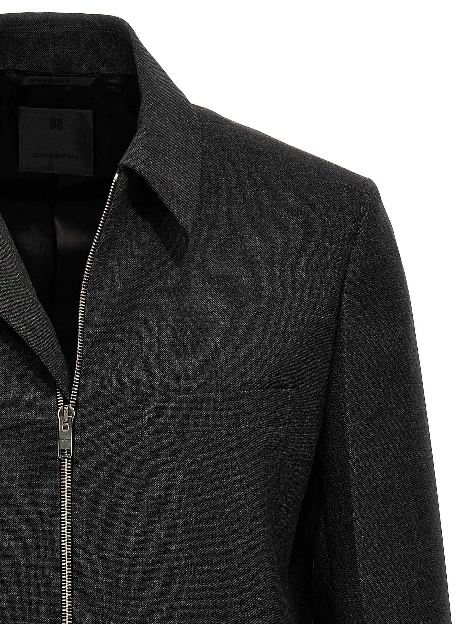 Givenchy Structured Blouson Casual Jackets And Parka Gray In Gray