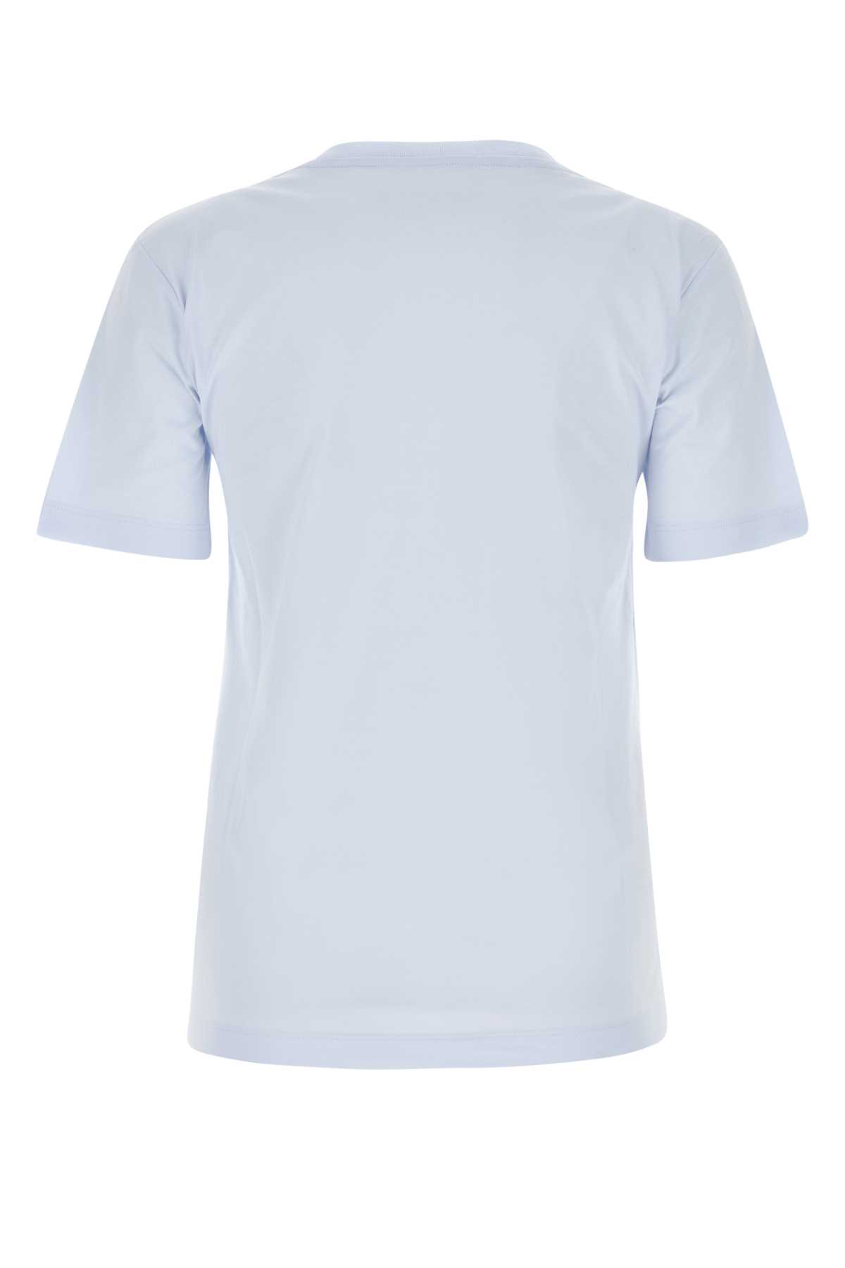 Marni Powder Blue Cotton T-shirt In 00b21
