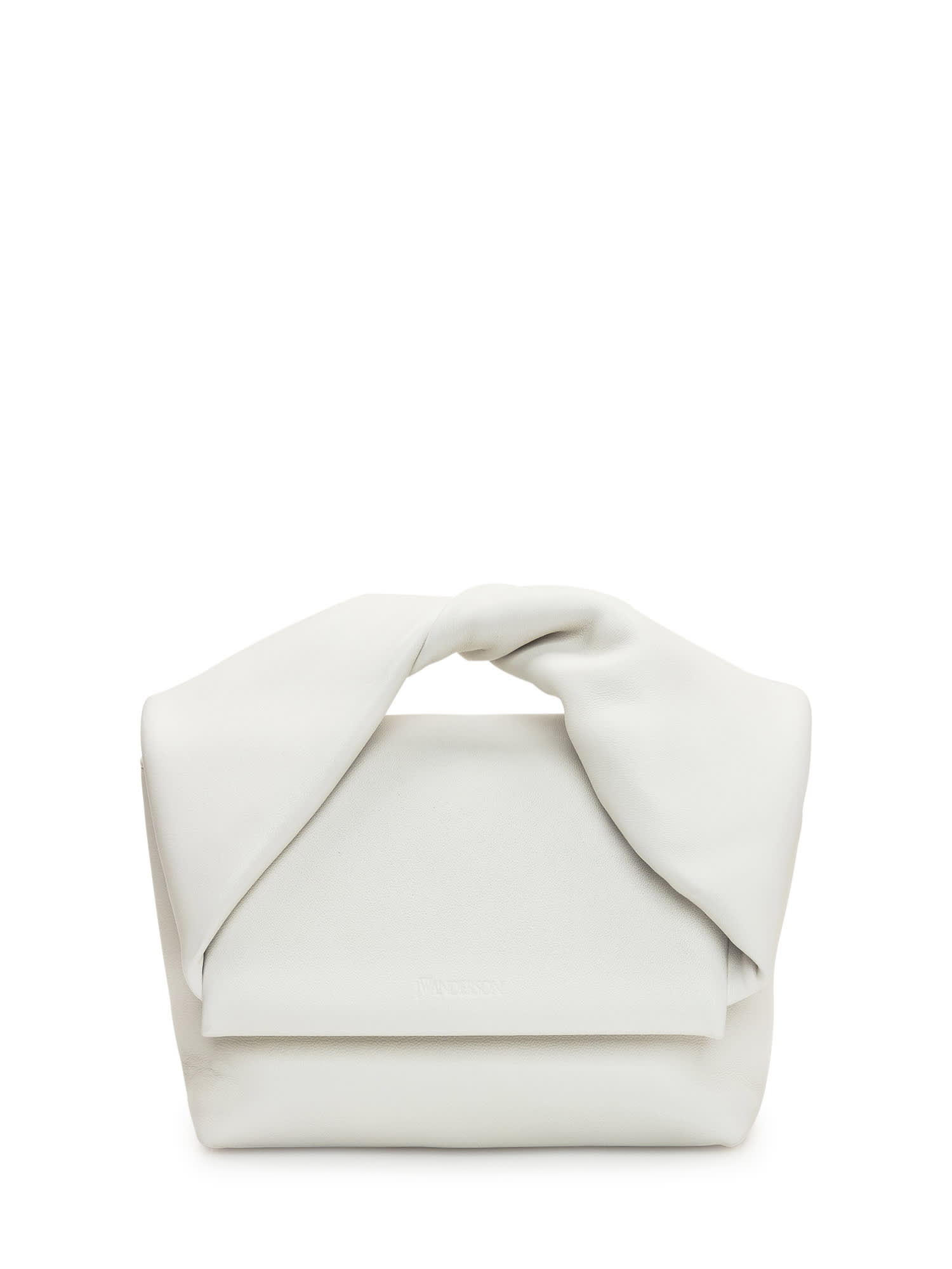 Shop Jw Anderson Twister Midi Bag In Off White