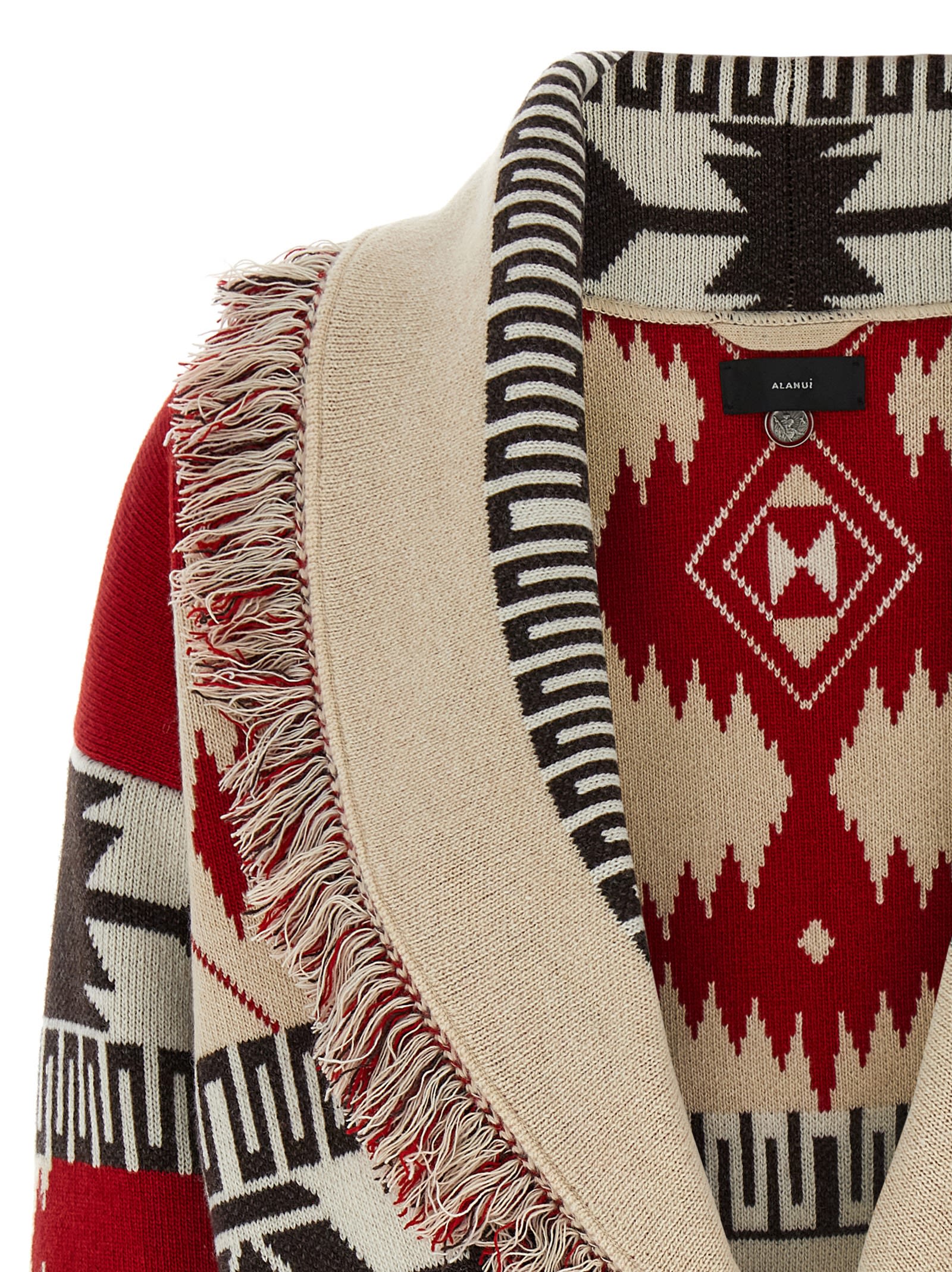 Shop Alanui Icon Cardigan In Multicolor