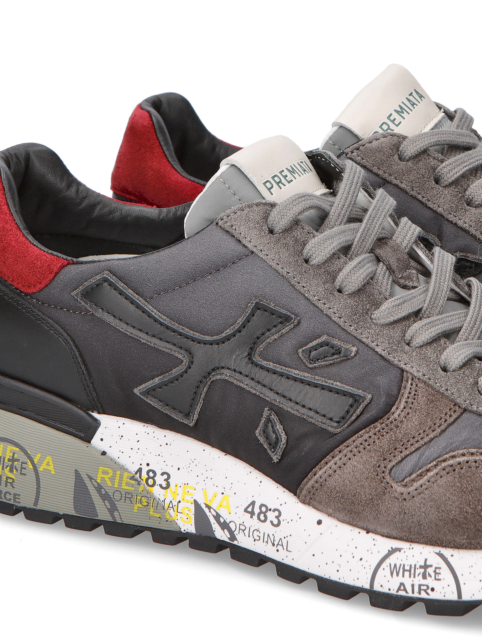 Shop White Premiata Sneaker Mick 6420 Grey Men In Grigio