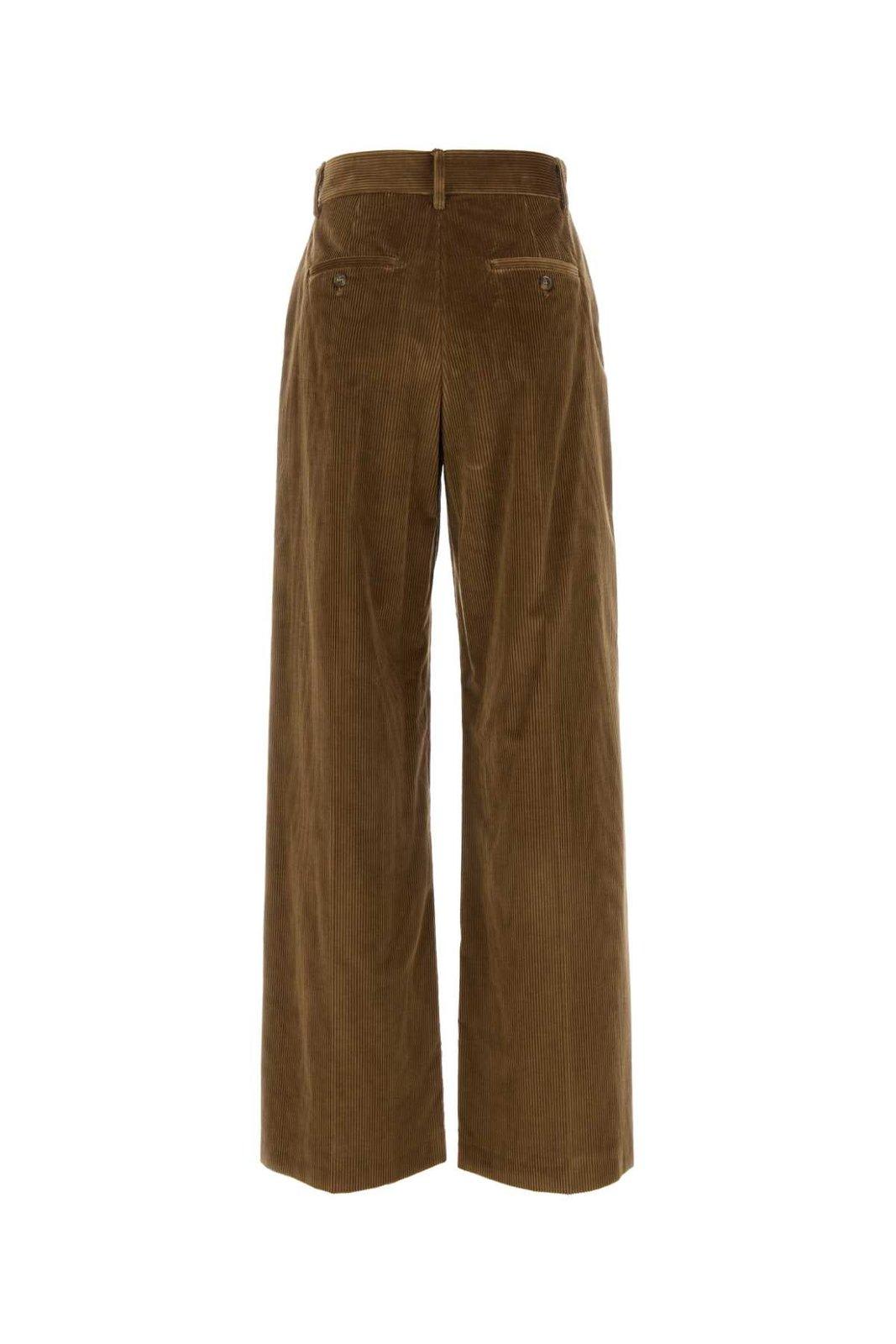 Shop Weekend Max Mara Tania Straight Leg Pants In Marrone