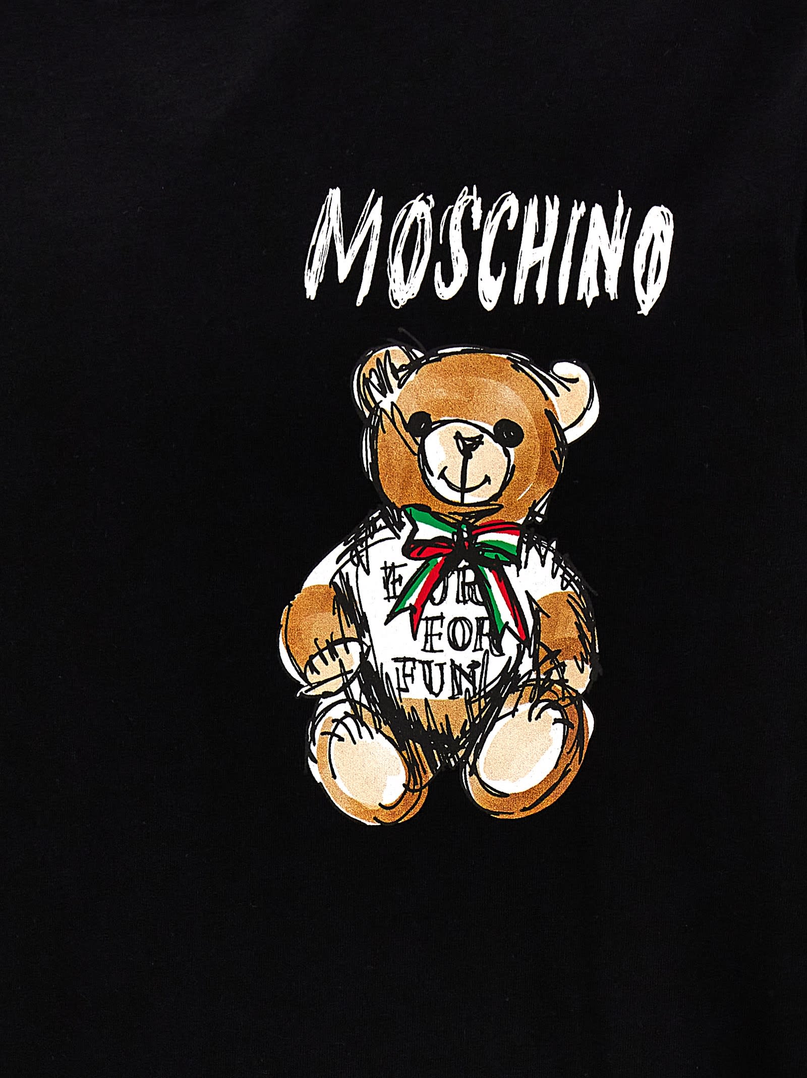 Shop Moschino Archive Teddy T-shirt In Black