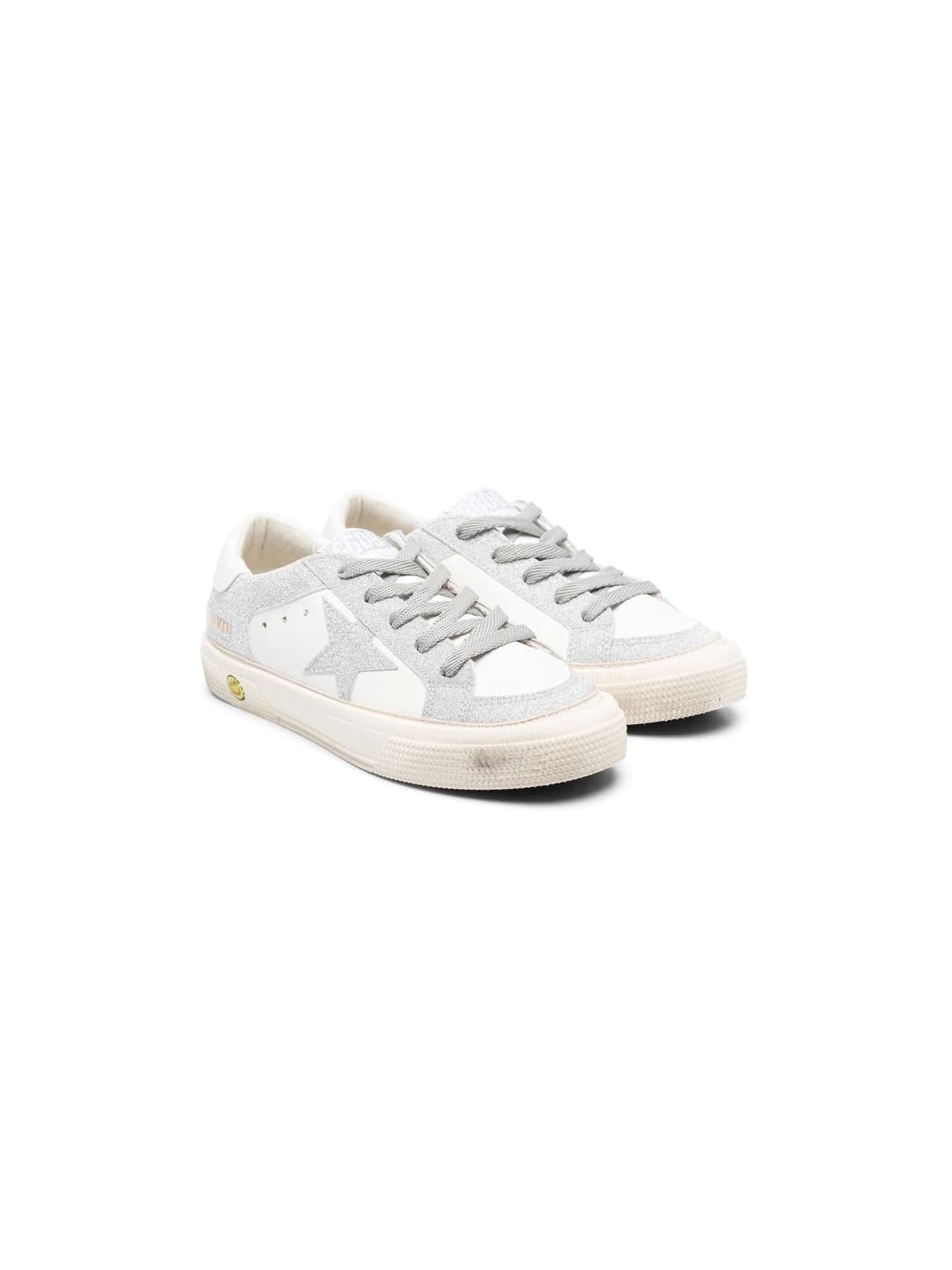 Golden Goose Super-star Low-top Sneakers In White Silver