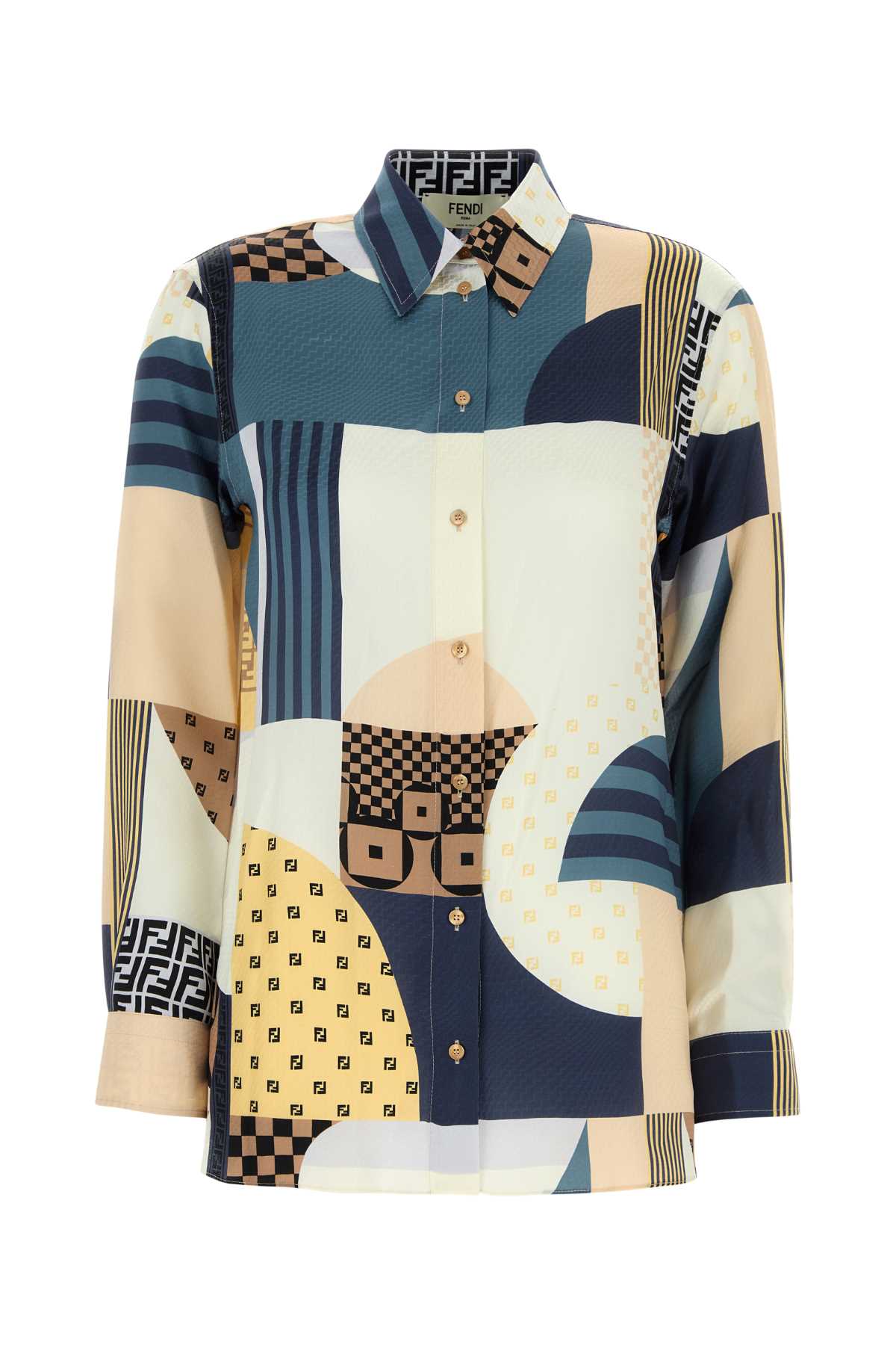 Fendi Printed Silk Shirt