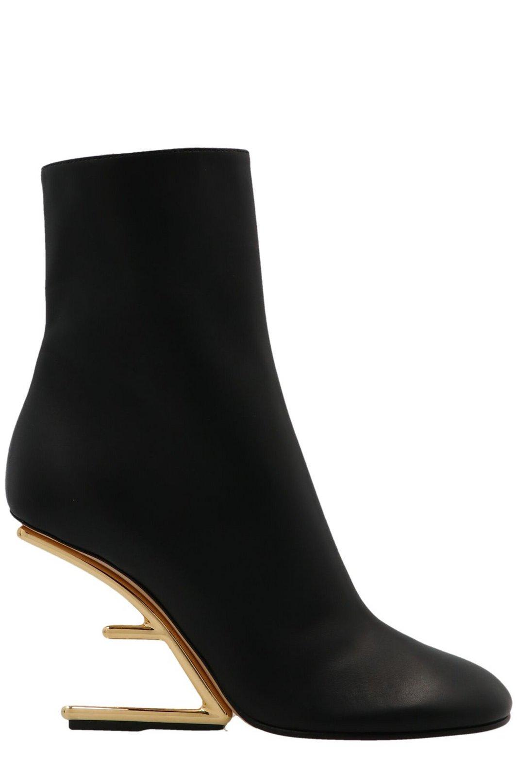 Fendi First Round Toe Ankle Boots
