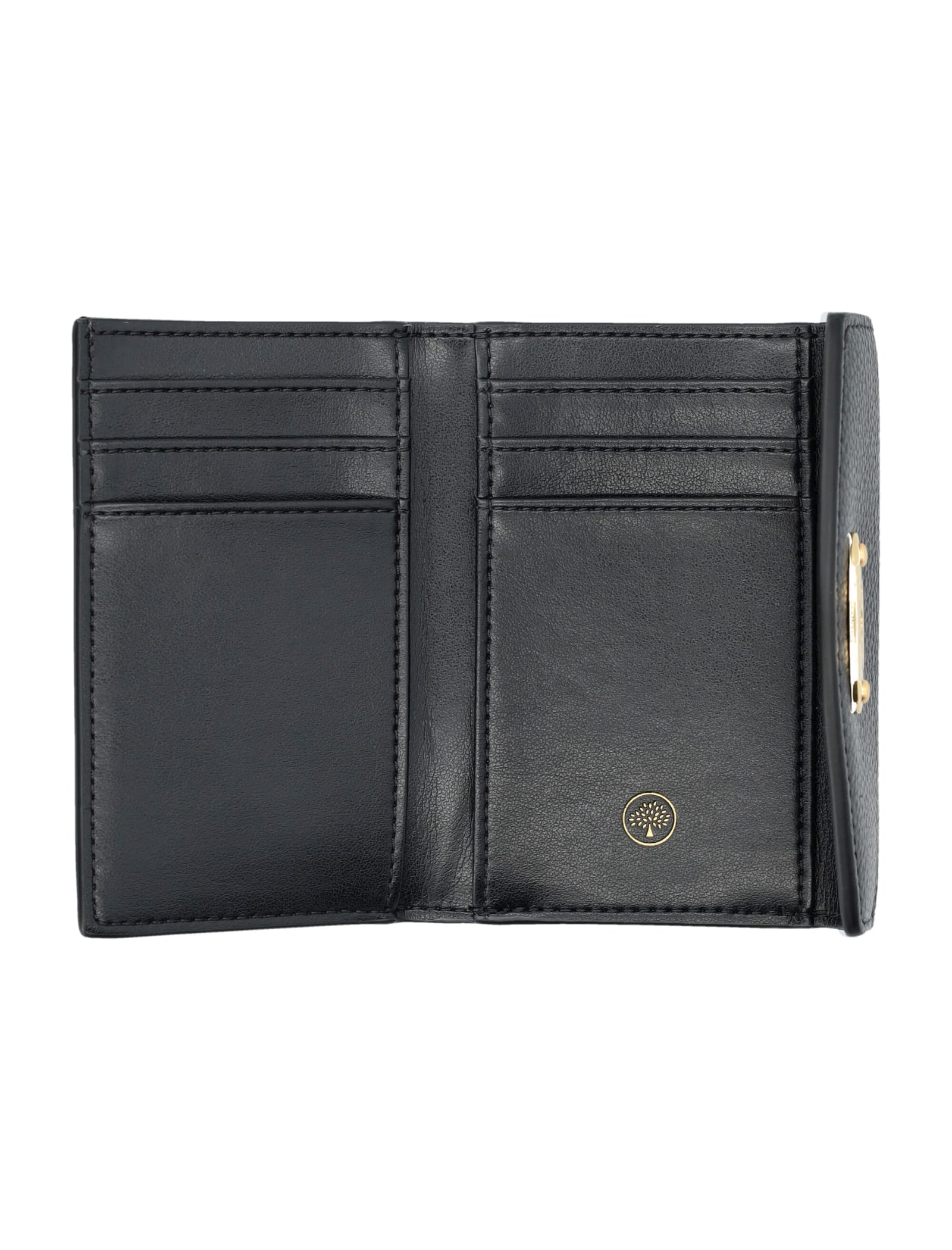 Shop Mulberry Darley Folded Multi-card Wallet In Black