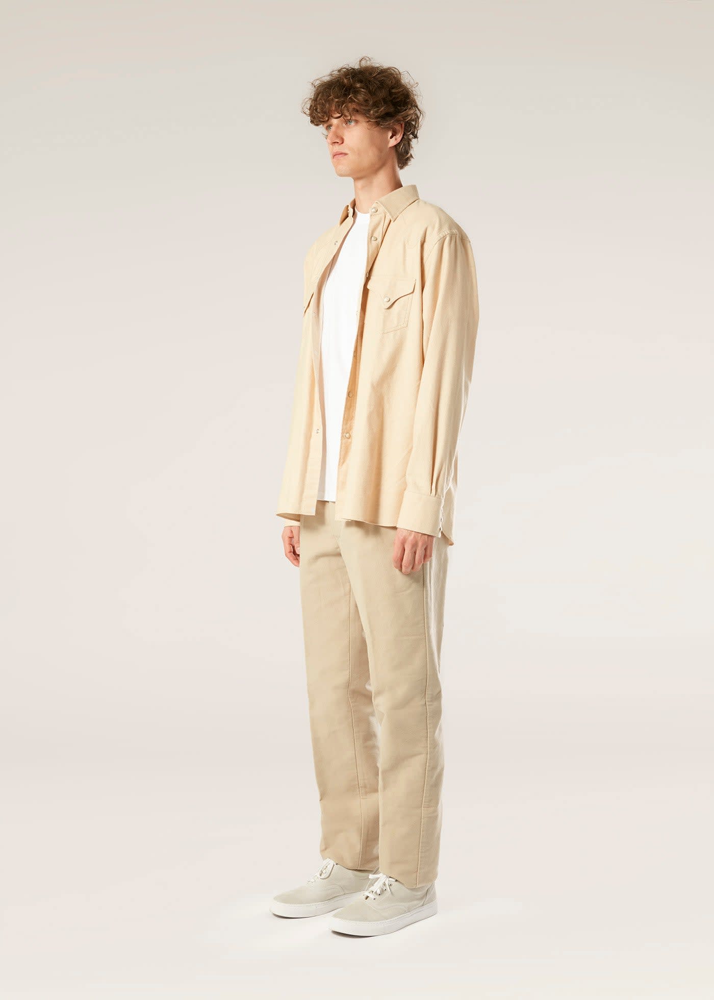 Shop Doppiaa Aalghero Straight-leg Pleated Cotton-flannel Trousers