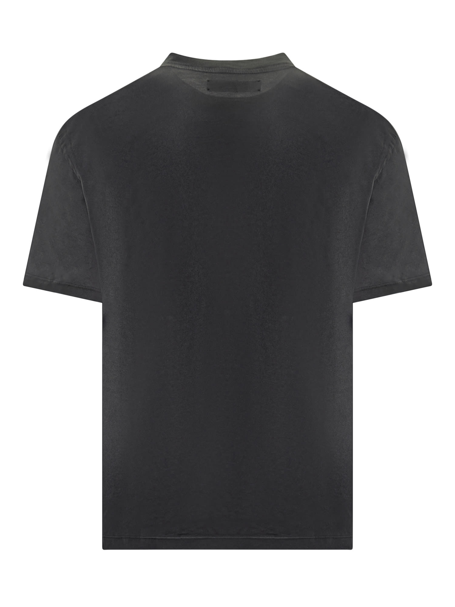 Shop Amiri Track T-shirt In Faded Black