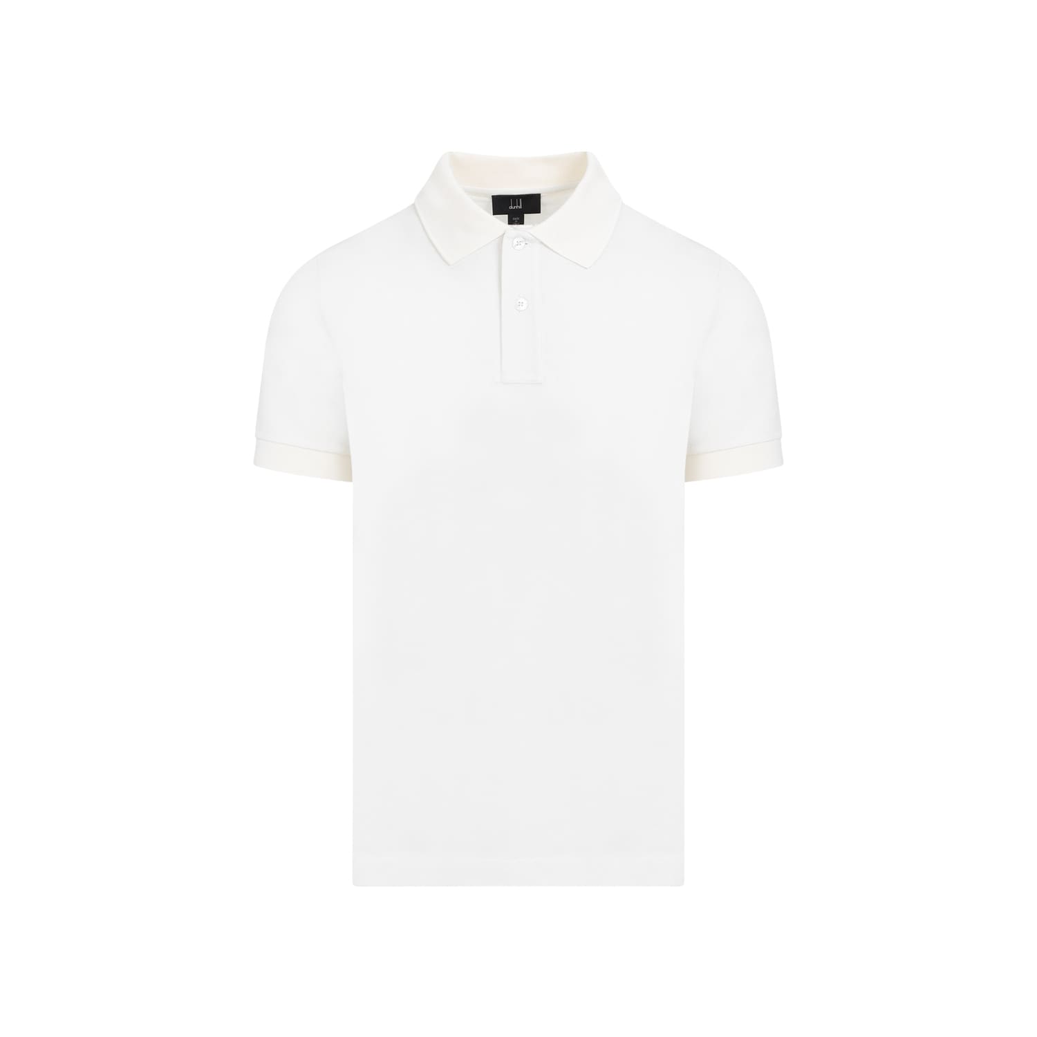 Shop Dunhill Piqué Cotton Polo In Off White