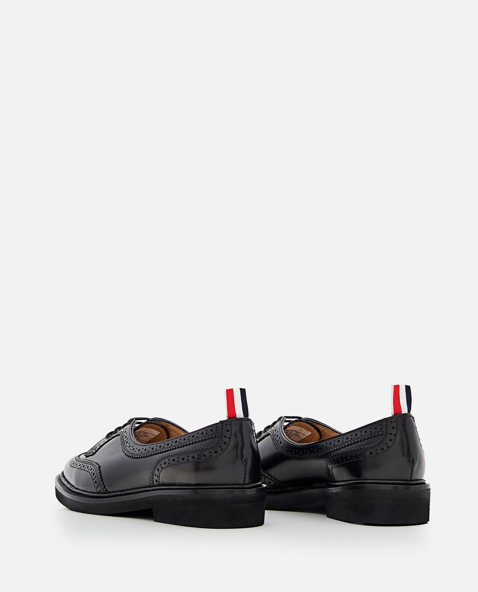 Thom Browne Low Throat Wingtip Brogue In Black