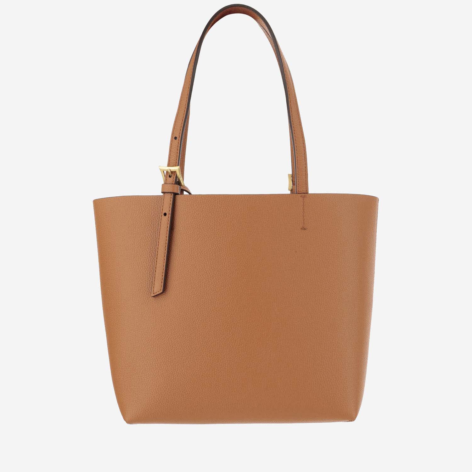 Shop Mcm Himmel Leather Tote Bag In Brown
