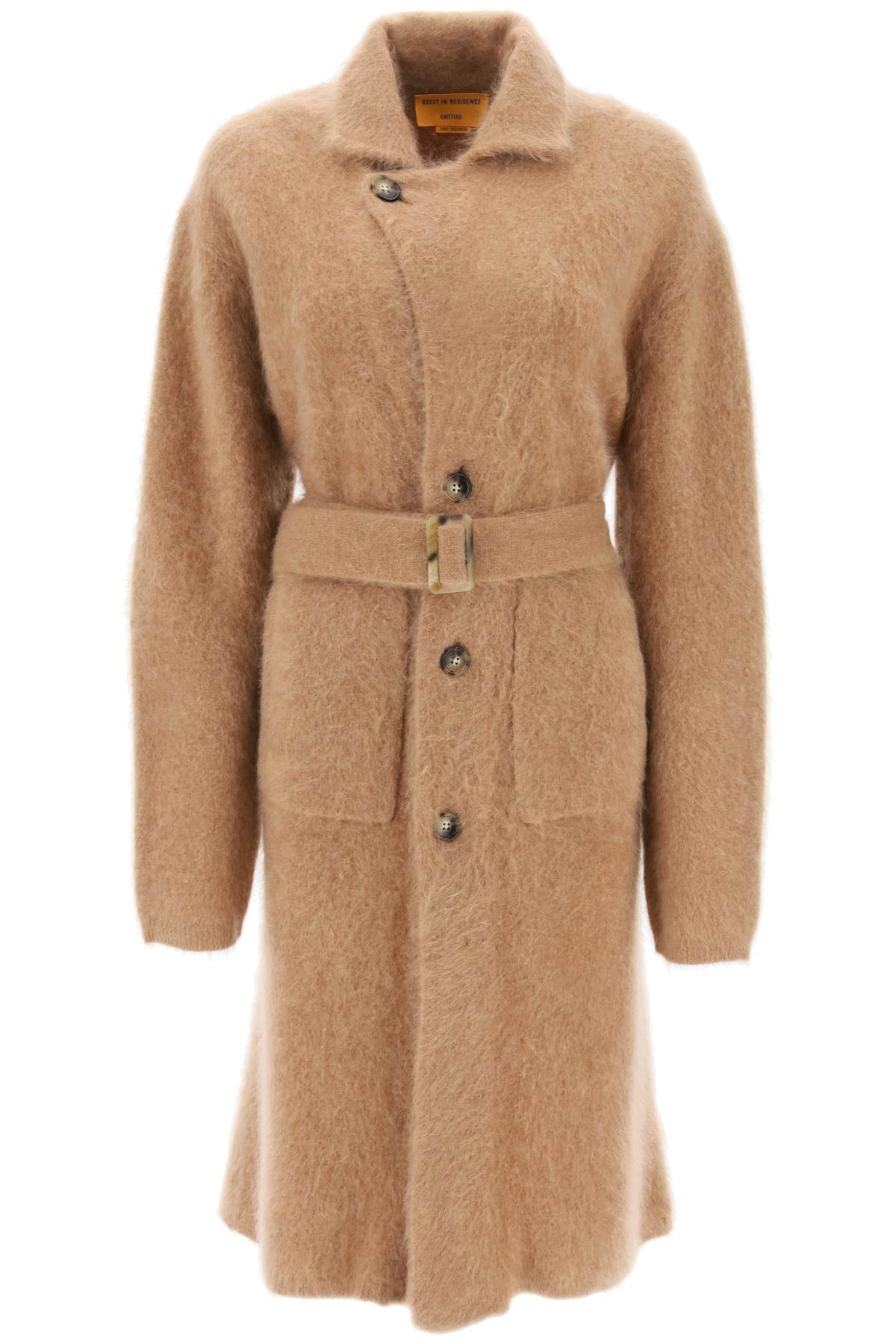 Shop Guest In Residence Brushed Cashmere Coat In Almond (brown)