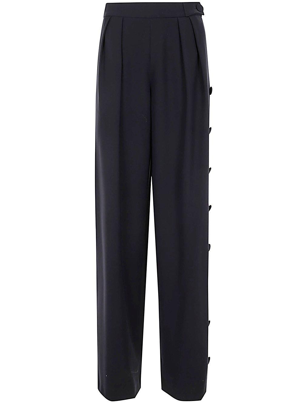 Pleated Wide Leg Trousers