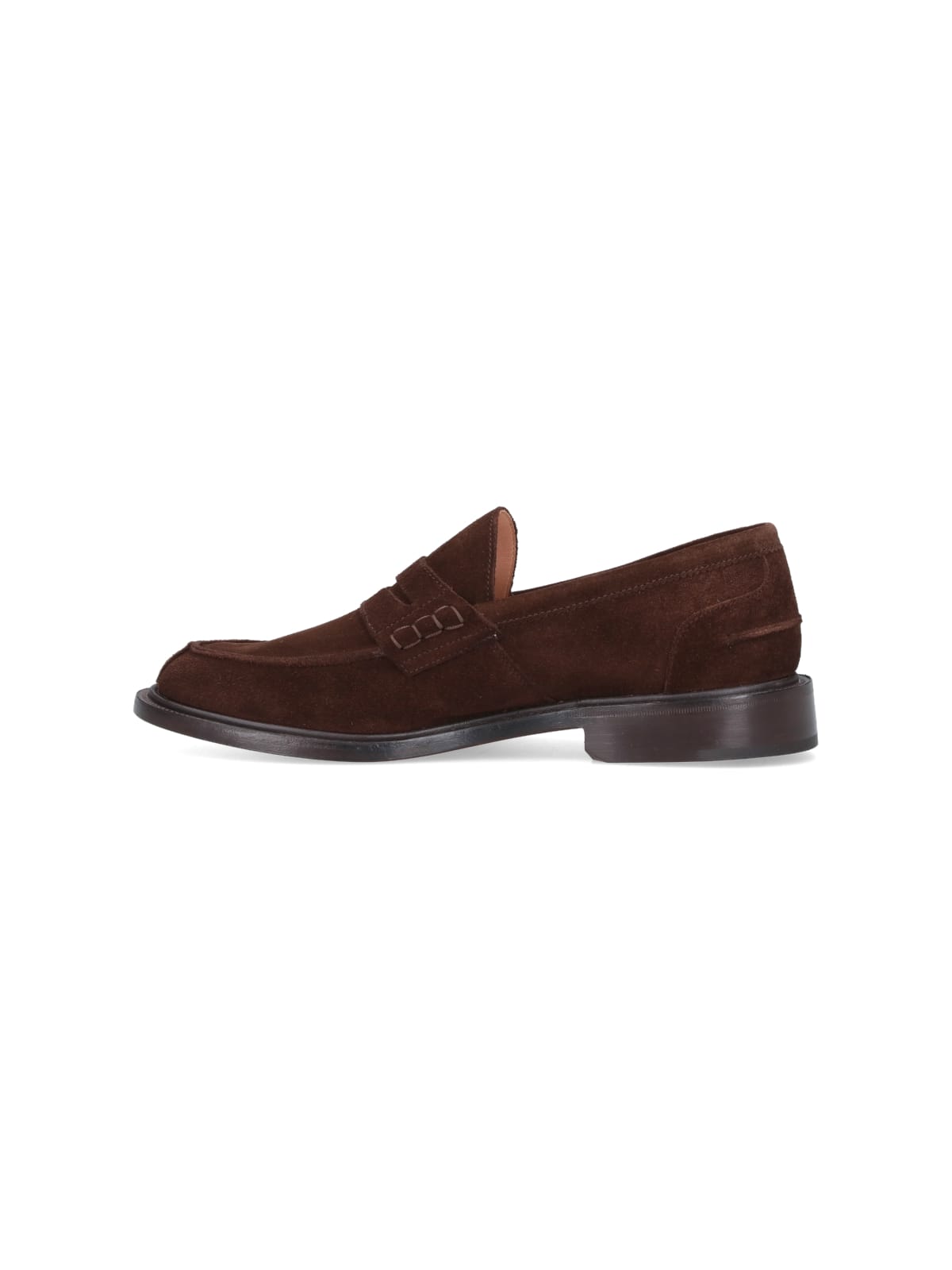 Shop Tricker's James Penny Loafers In Brown