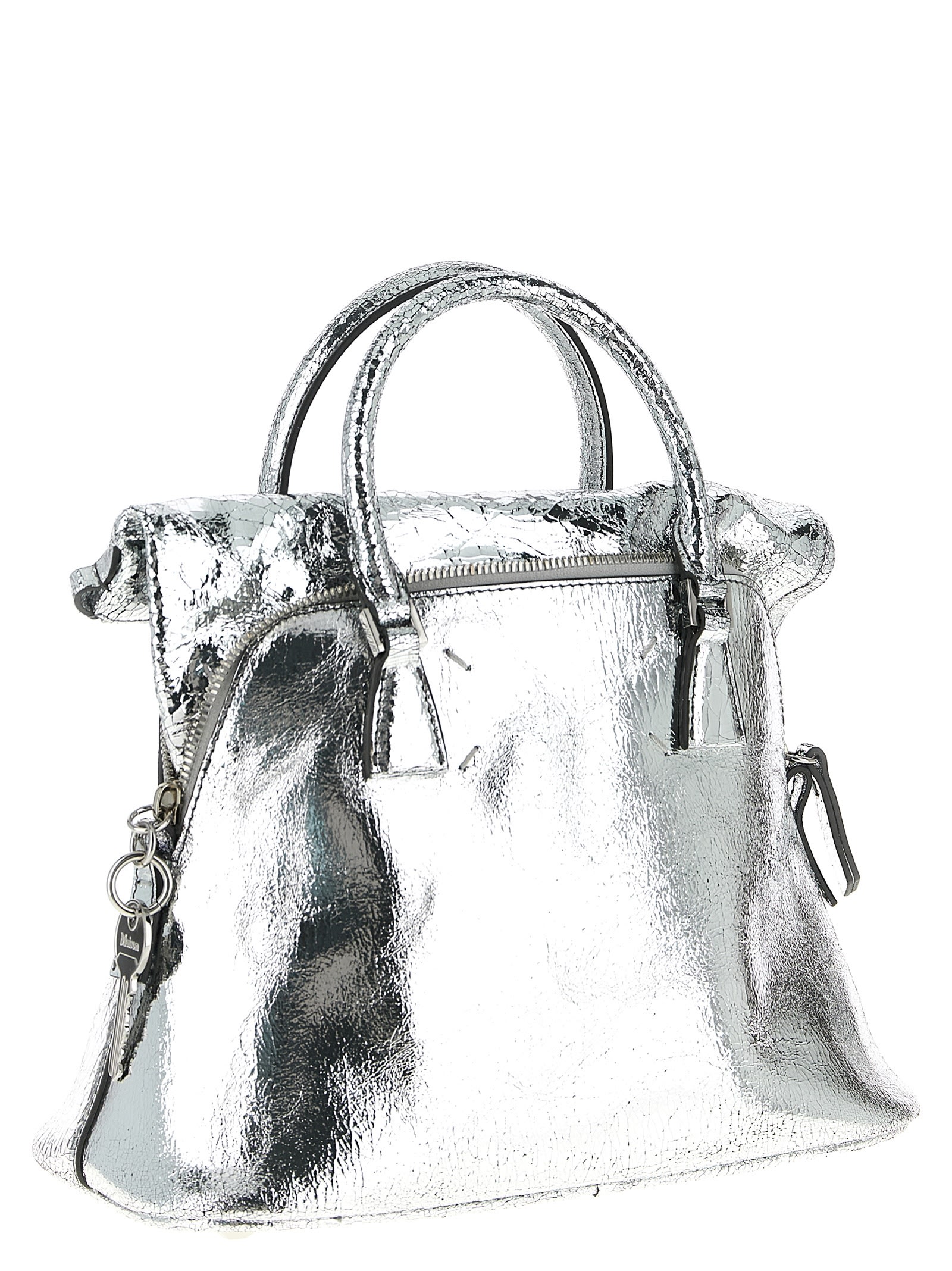Maison Margiela 5ac Classique Mini Handbag In Silver