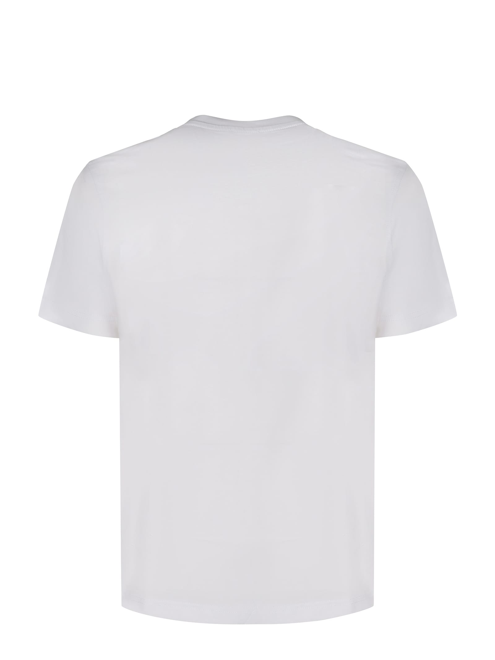 Shop Diesel T-adjust-q7 Logo Printed T-shirt In White