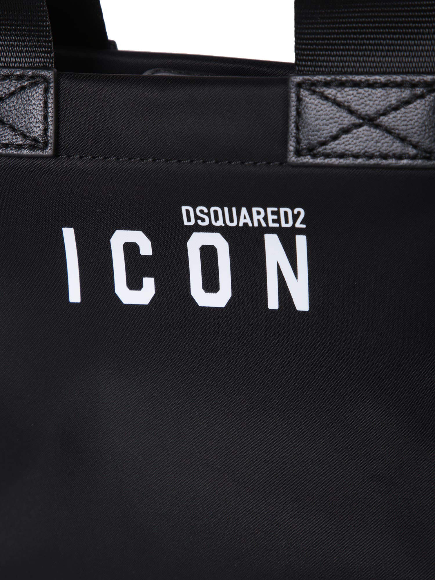 Shop Dsquared2 Icon Black Mini Shopping Bag