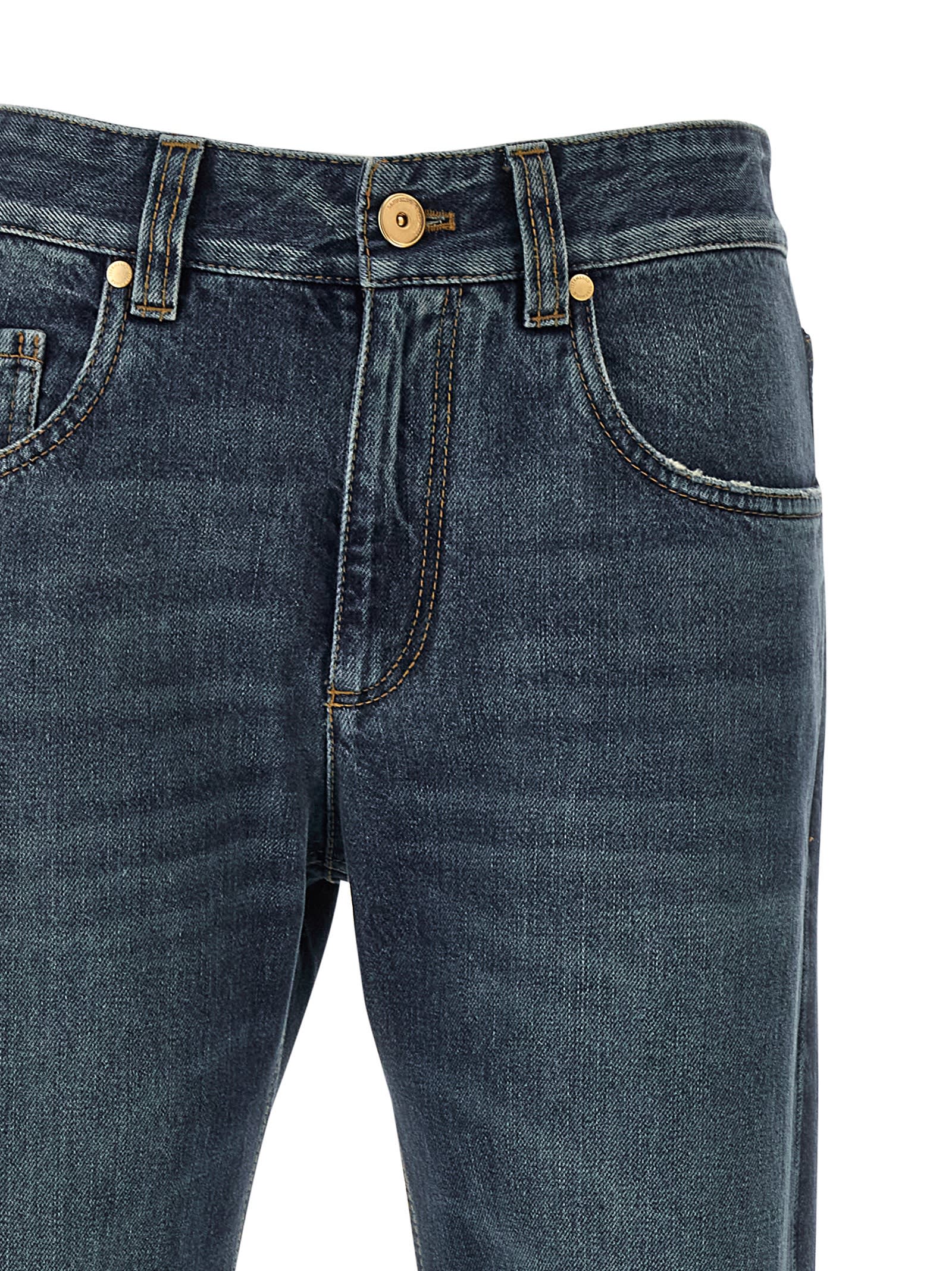 Brunello Cucinelli The Column Jeans In Blue