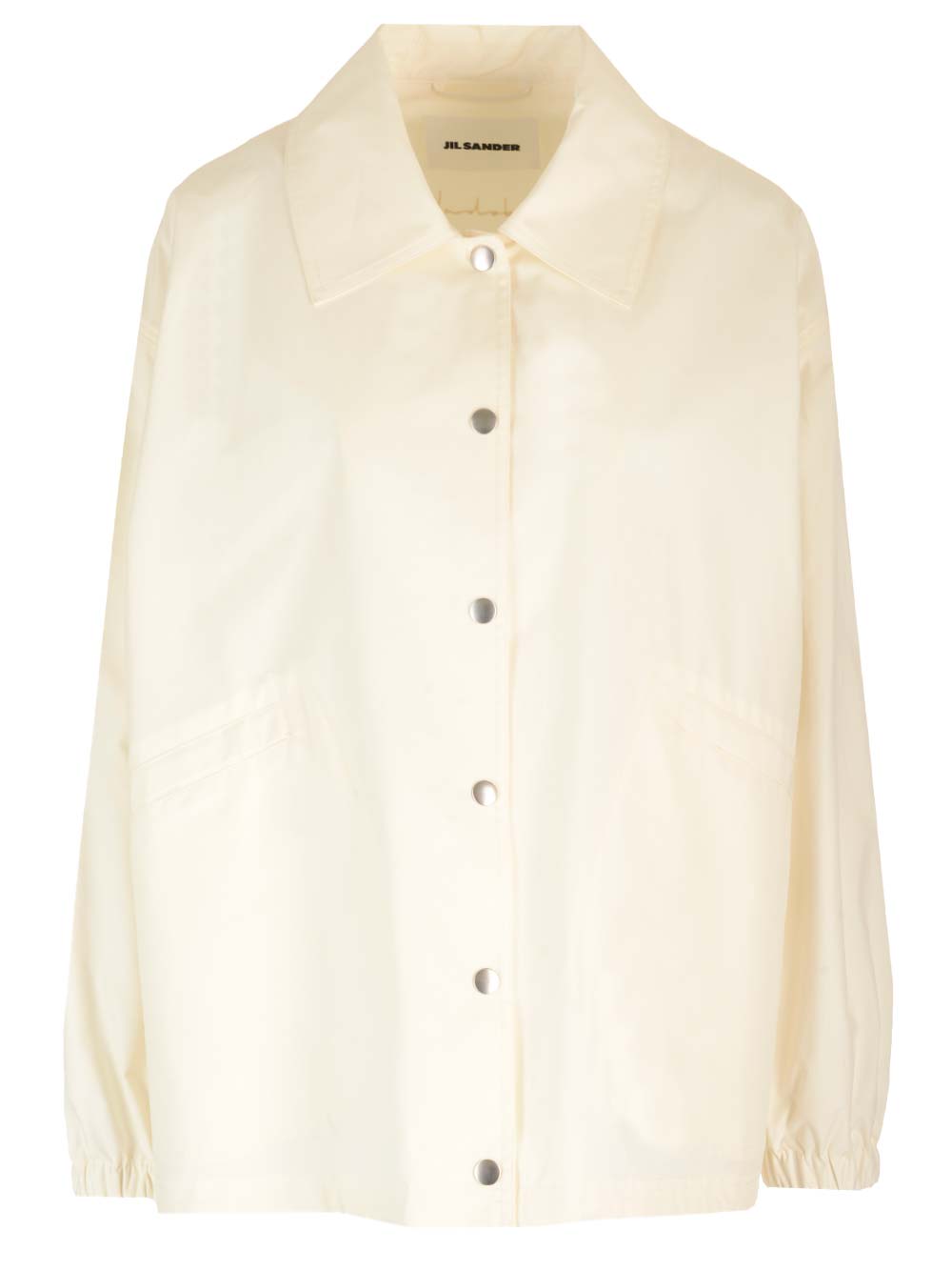 Jil Sander Logo-print Shirt Jacket In White