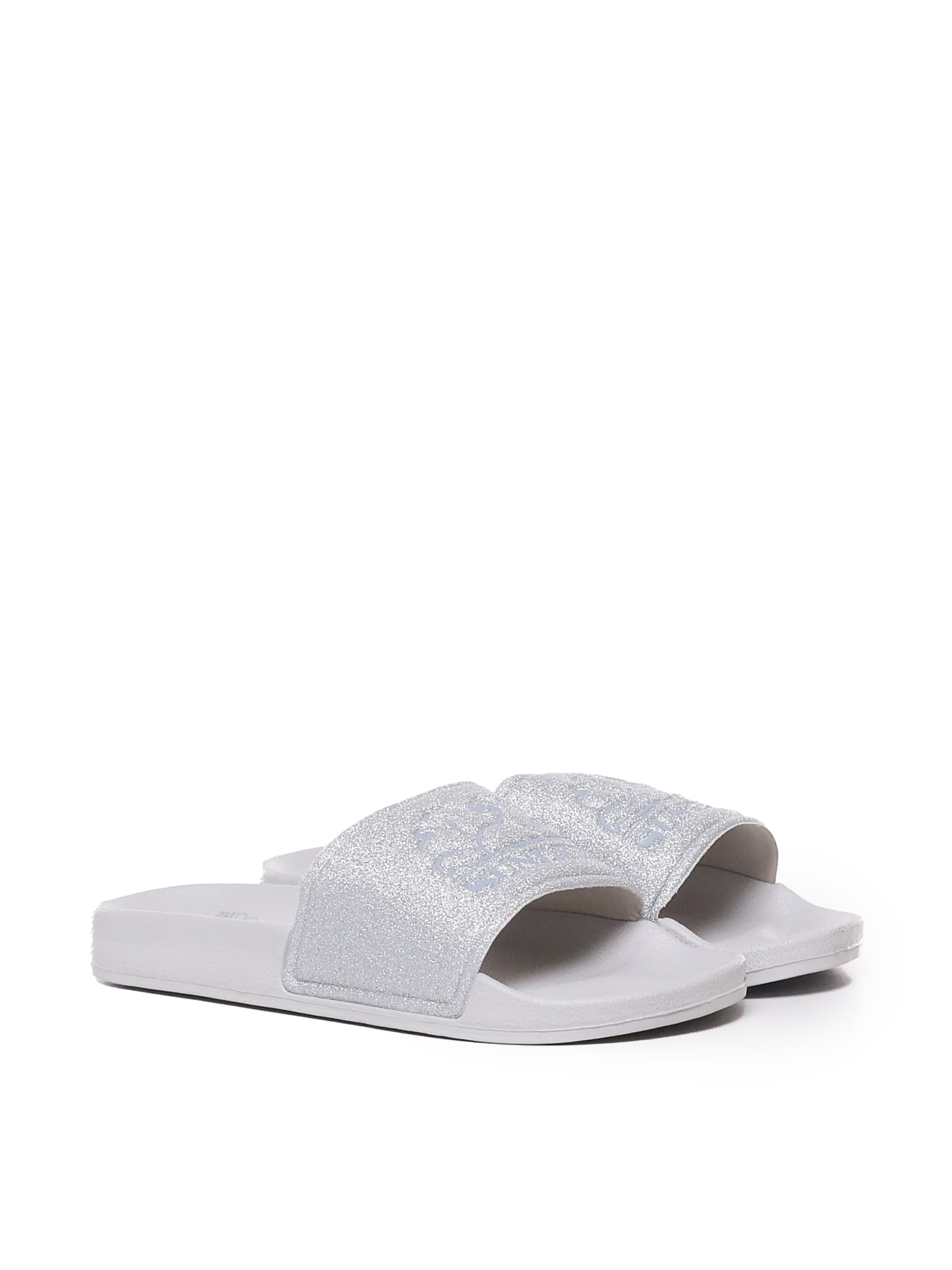 Sundek Slippers In Rubber In Silver
