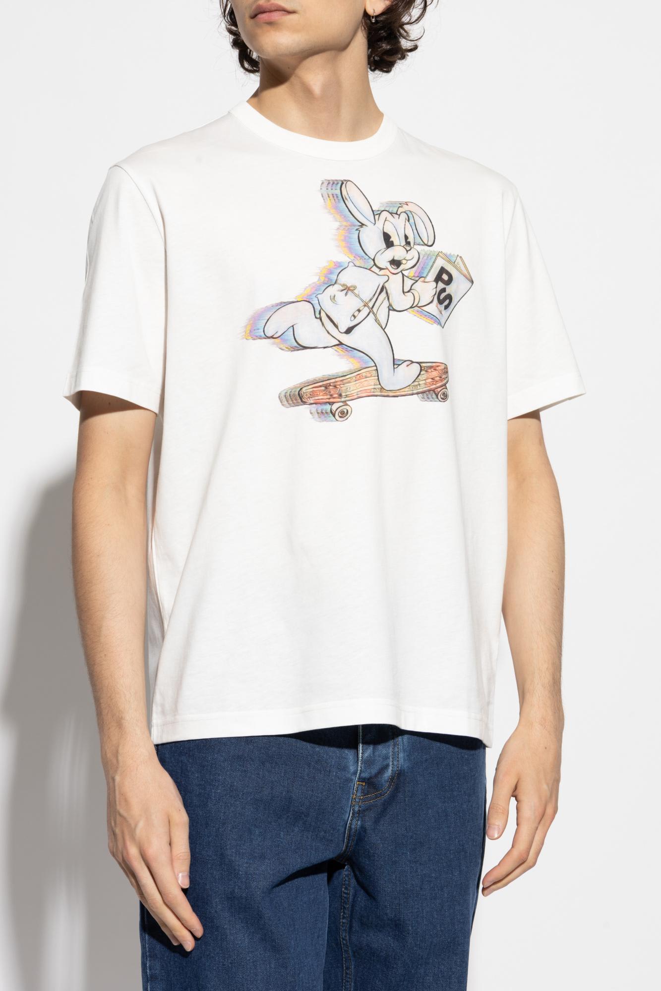 Ps By Paul Smith Ps Paul Smith T-shirt With Colorful Print In White