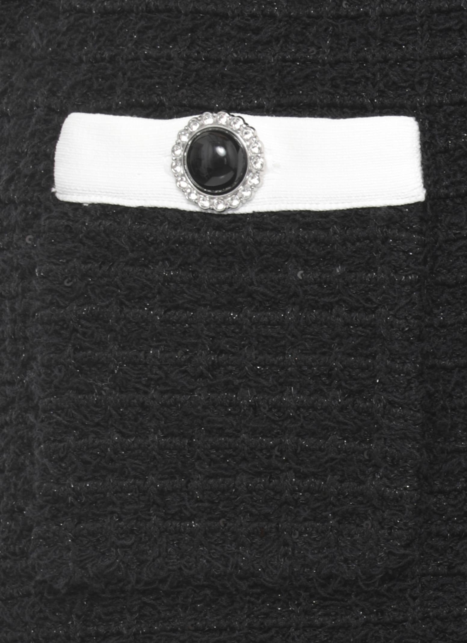 Self-portrait Skirt With Paillettes In Black