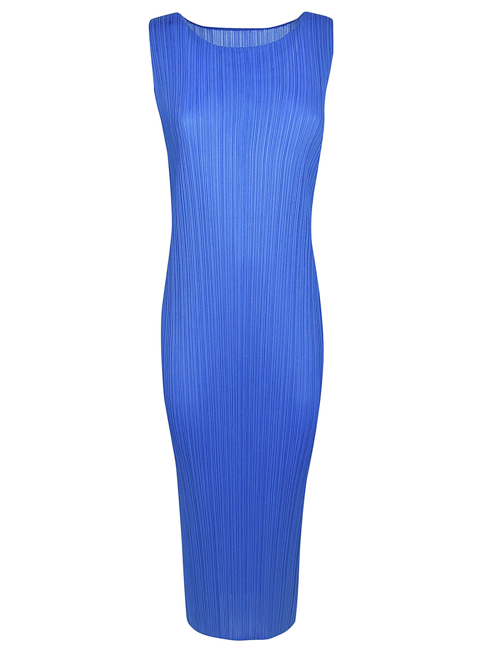 Pleats Please Issey Miyake New Colorful Basics 2 Tank Dress In Blue |  ModeSens