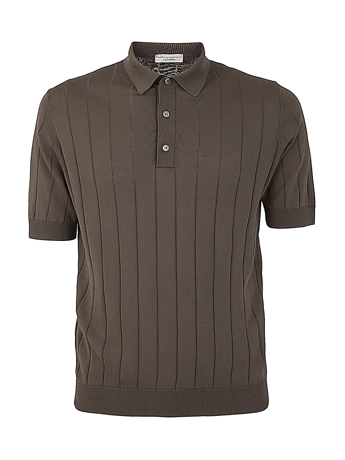 Filippo De Laurentiis "eco Mink" Midi Single Breasted Faux Fur In Caramel