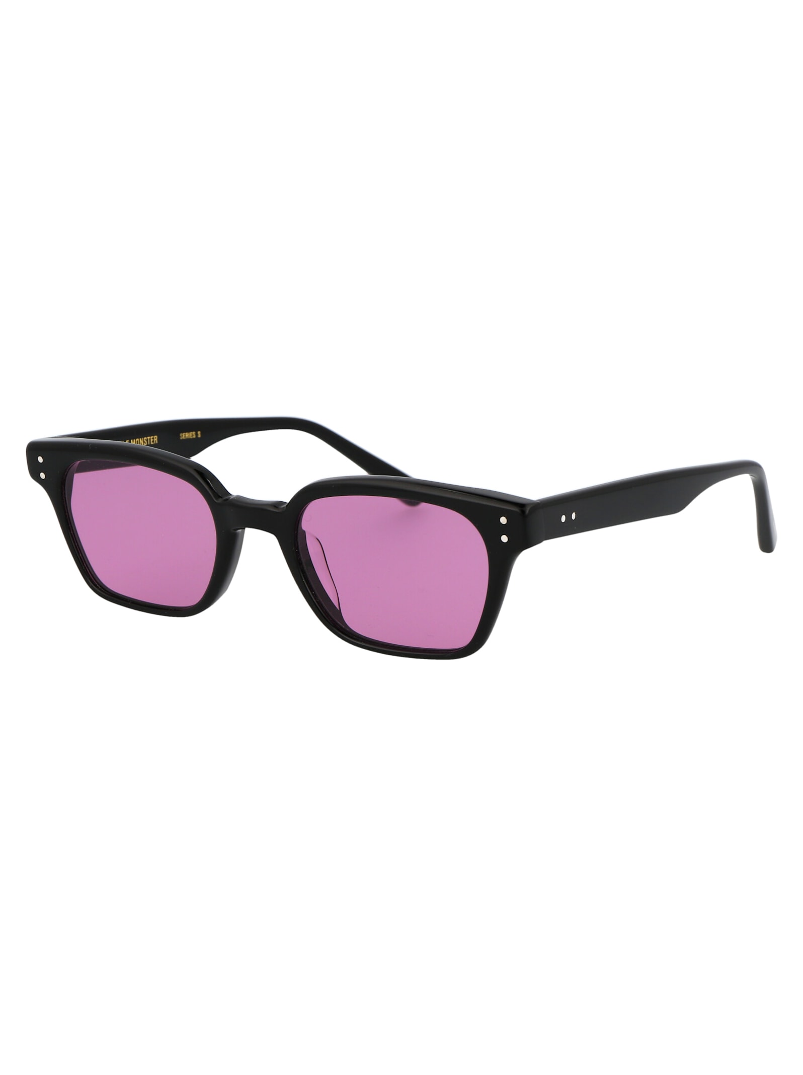 Shop Gentle Monster Leroy Sunglasses In 01 V Black Purple