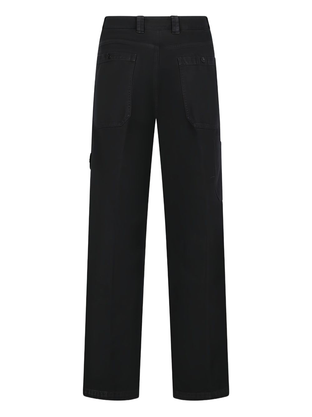 Stone Island Cotton Regular Fit Pants In Black