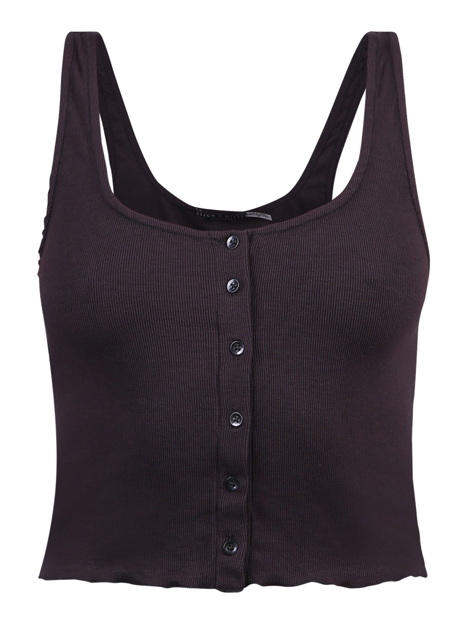 Click to view more detailed imagery on our partner's website Alice And Olivia Cropped Top In Black