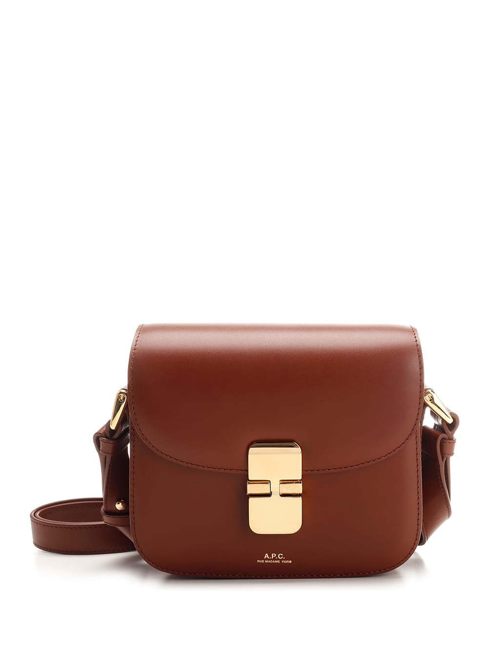 Shop Apc Grace Mini Shoulder Bag In Cad Hazelnut