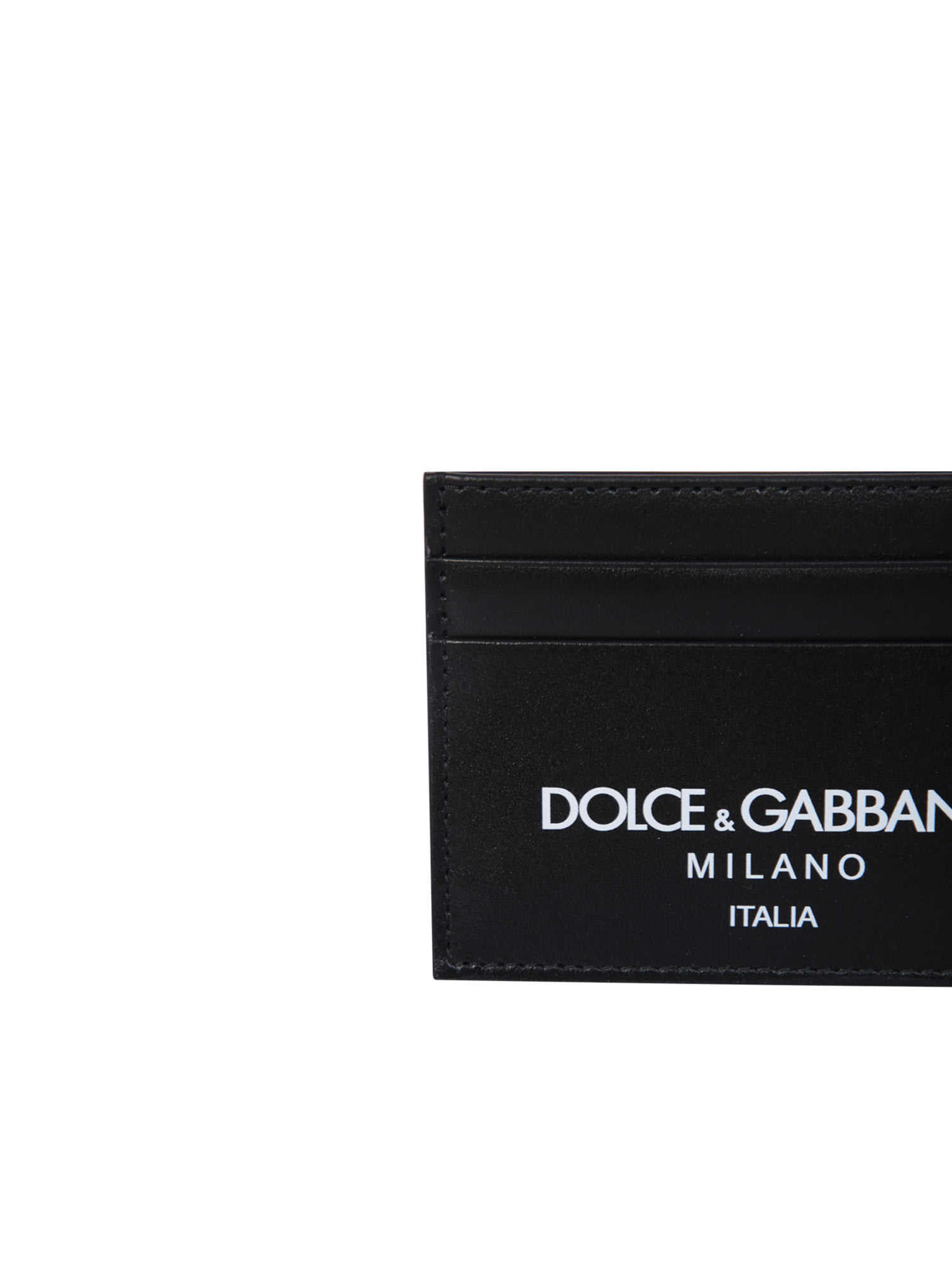 Shop Dolce & Gabbana Logo-print Cardholder In Black