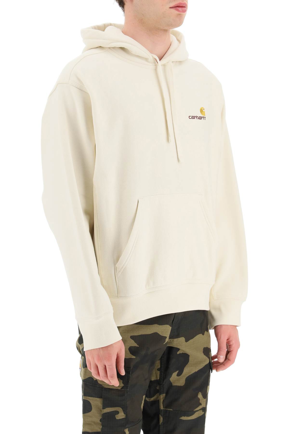 Carhartt American Script Hoodie In Natural