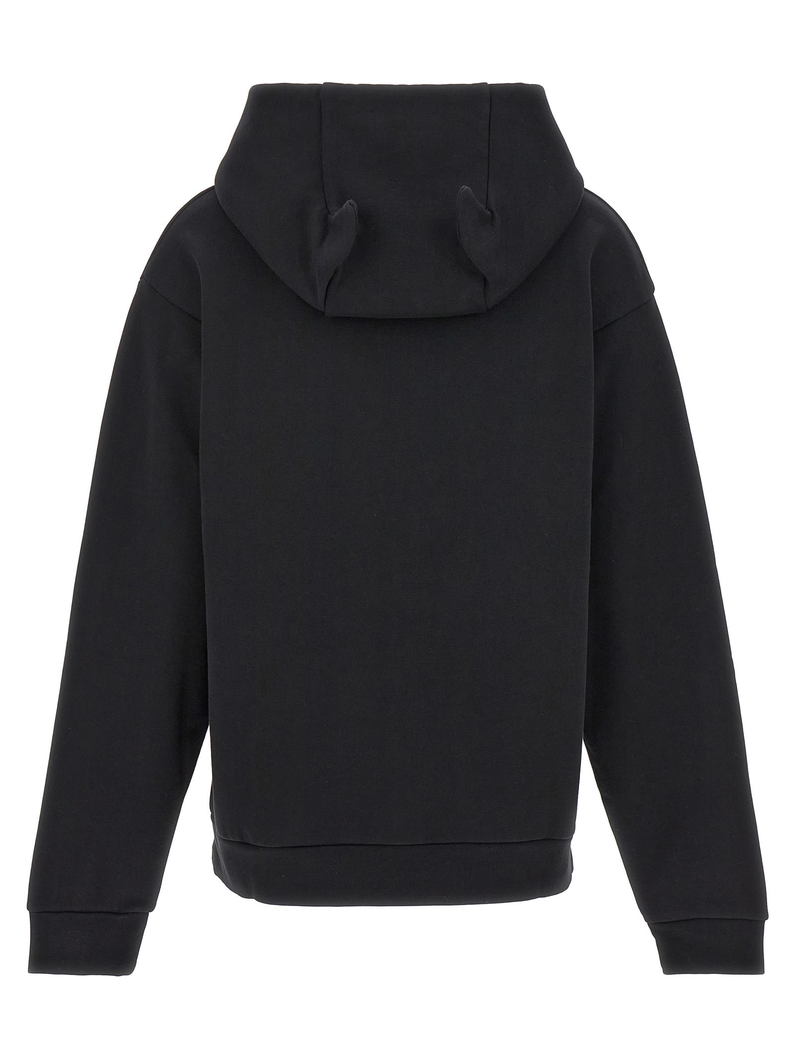 Shop Coperni Logo Print Hoodie In Black Blu