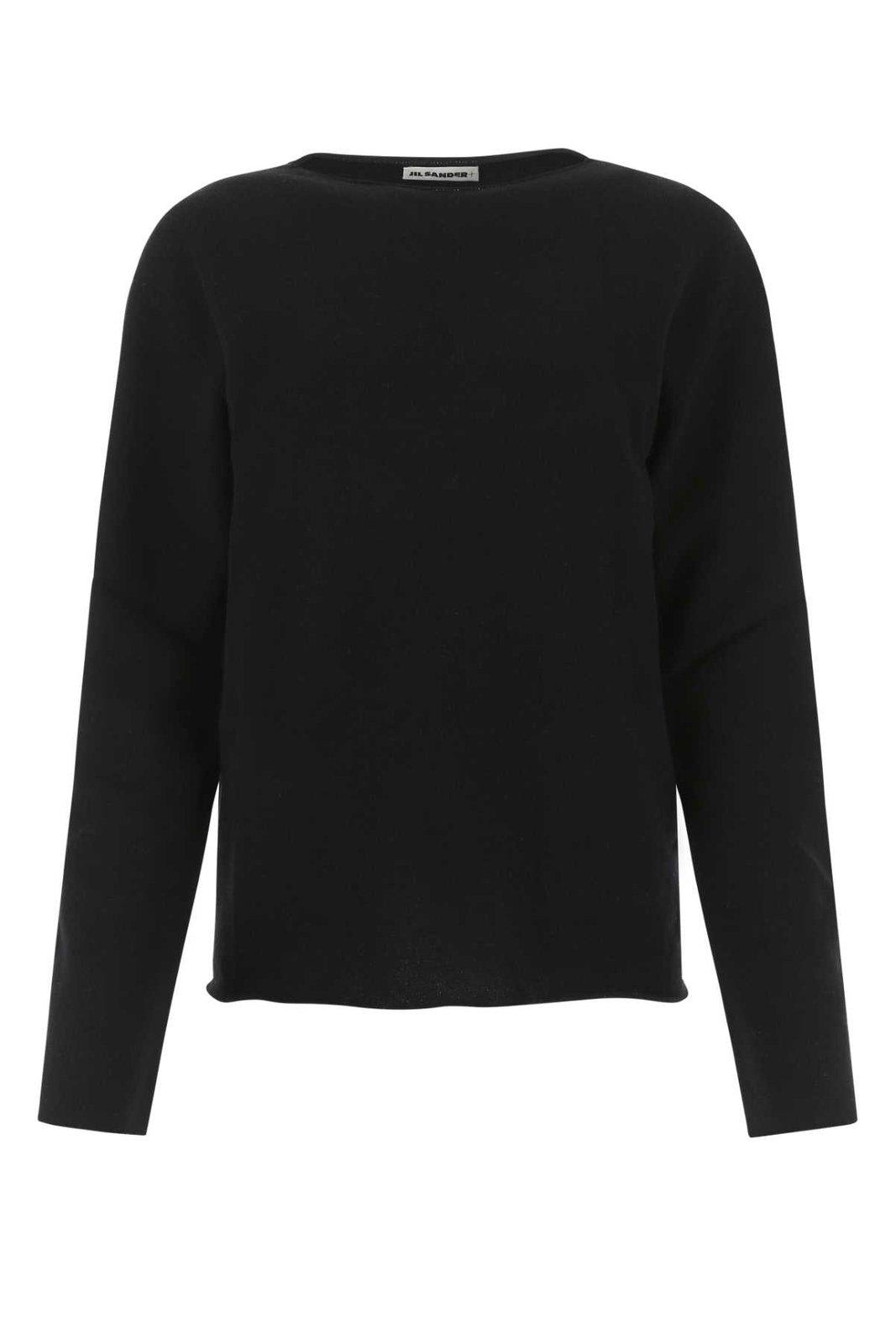 Shop Jil Sander Long-sleeved Crewneck Jumper