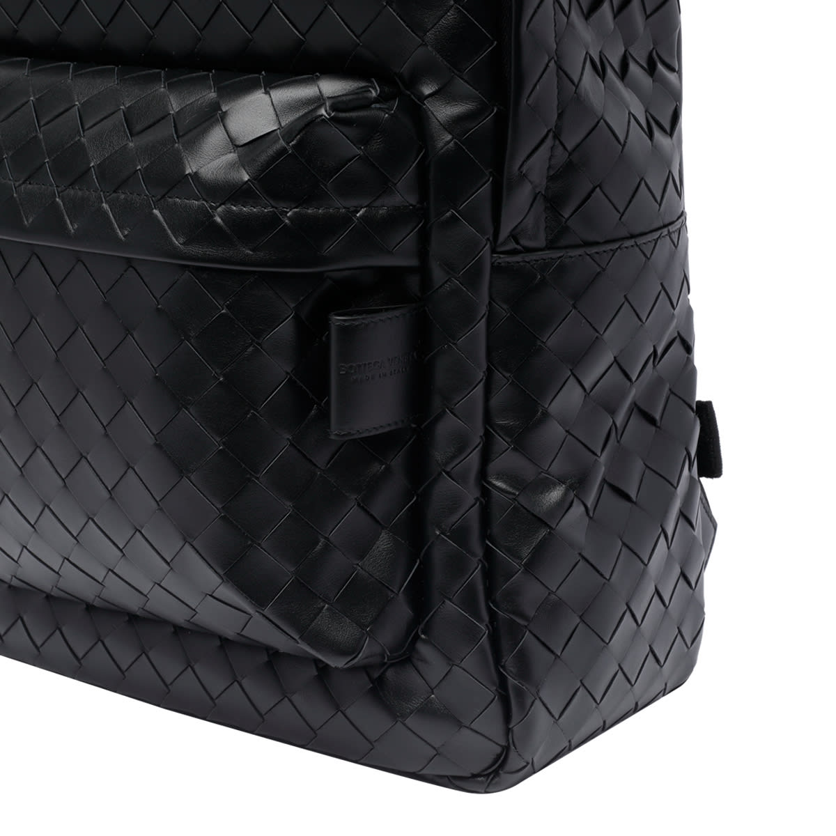 Shop Bottega Veneta Medium Intrecciato Backpack In Black