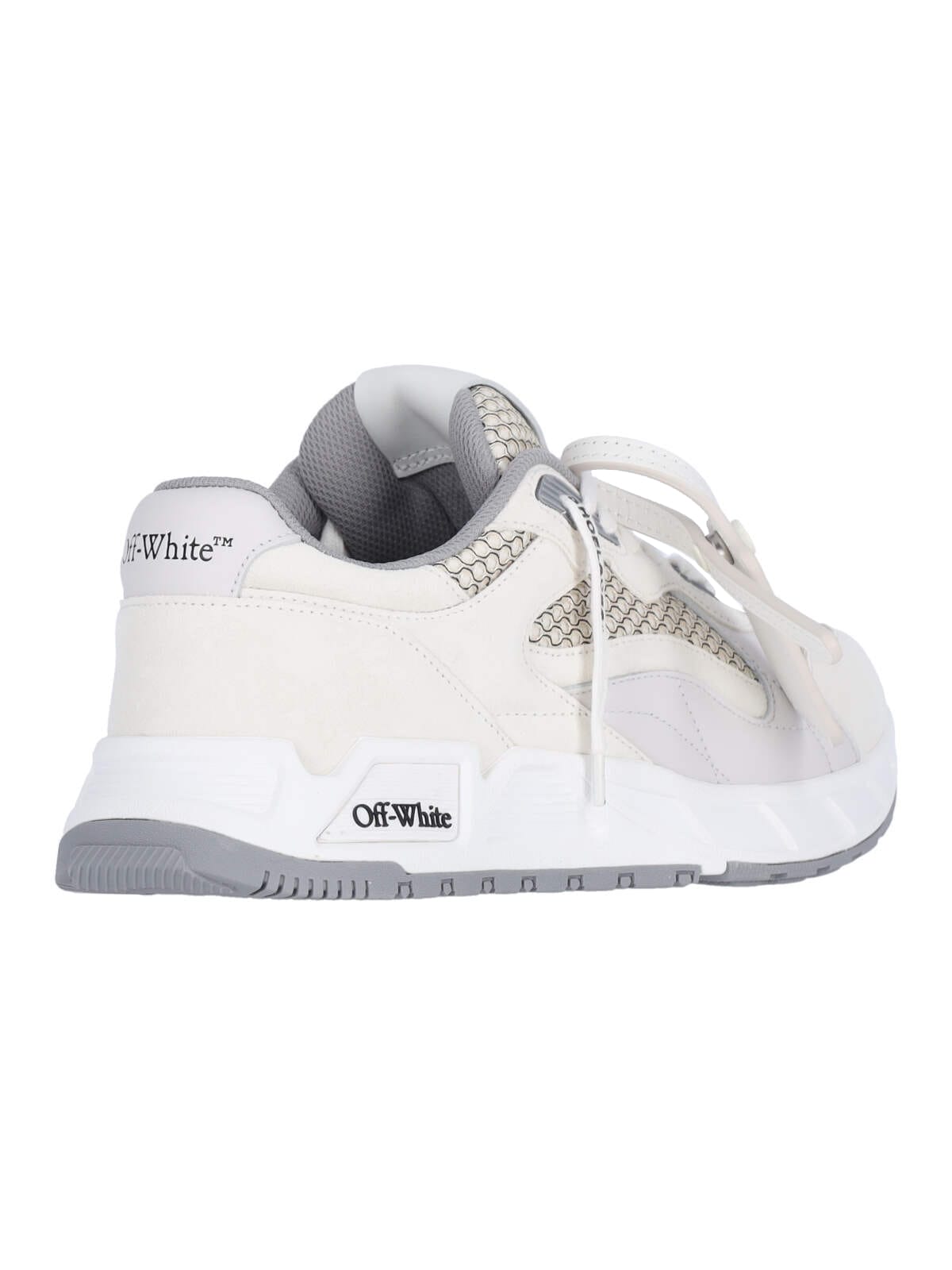Shop Off-white Kick Off Sneakers In Crema