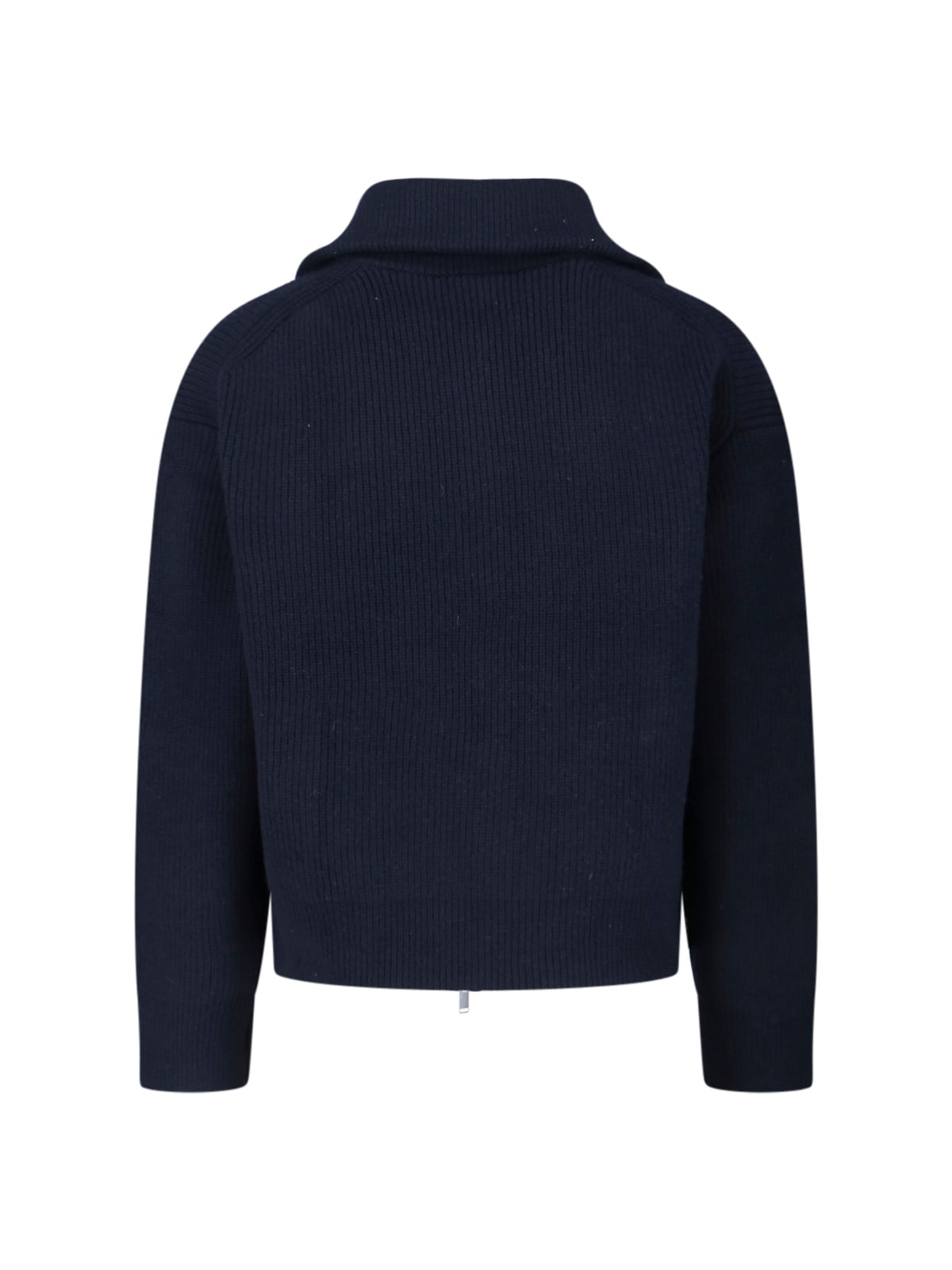 Studio Nicholson Sandos Zip Sweater In Blue