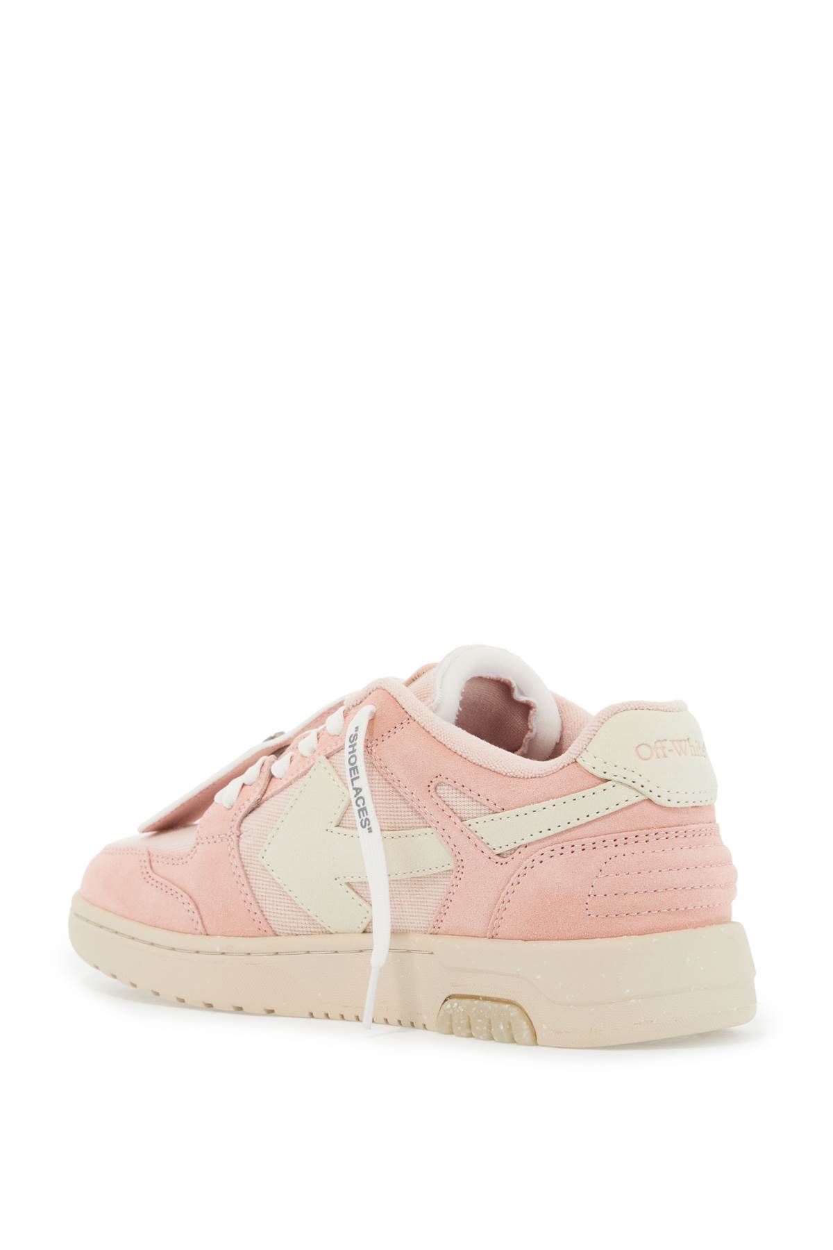 Shop Off-white Slim Out Of Office Sneakers In Nude - White (pink)