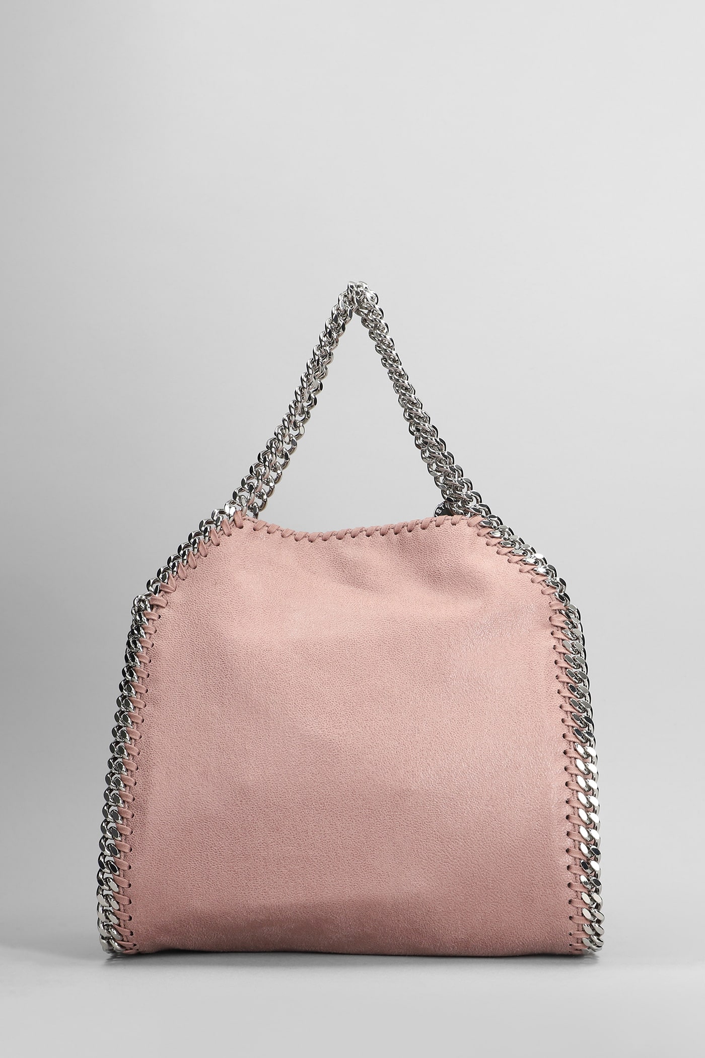 Shop Stella Mccartney Mini Falabella Tote In Rose-pink Polyester